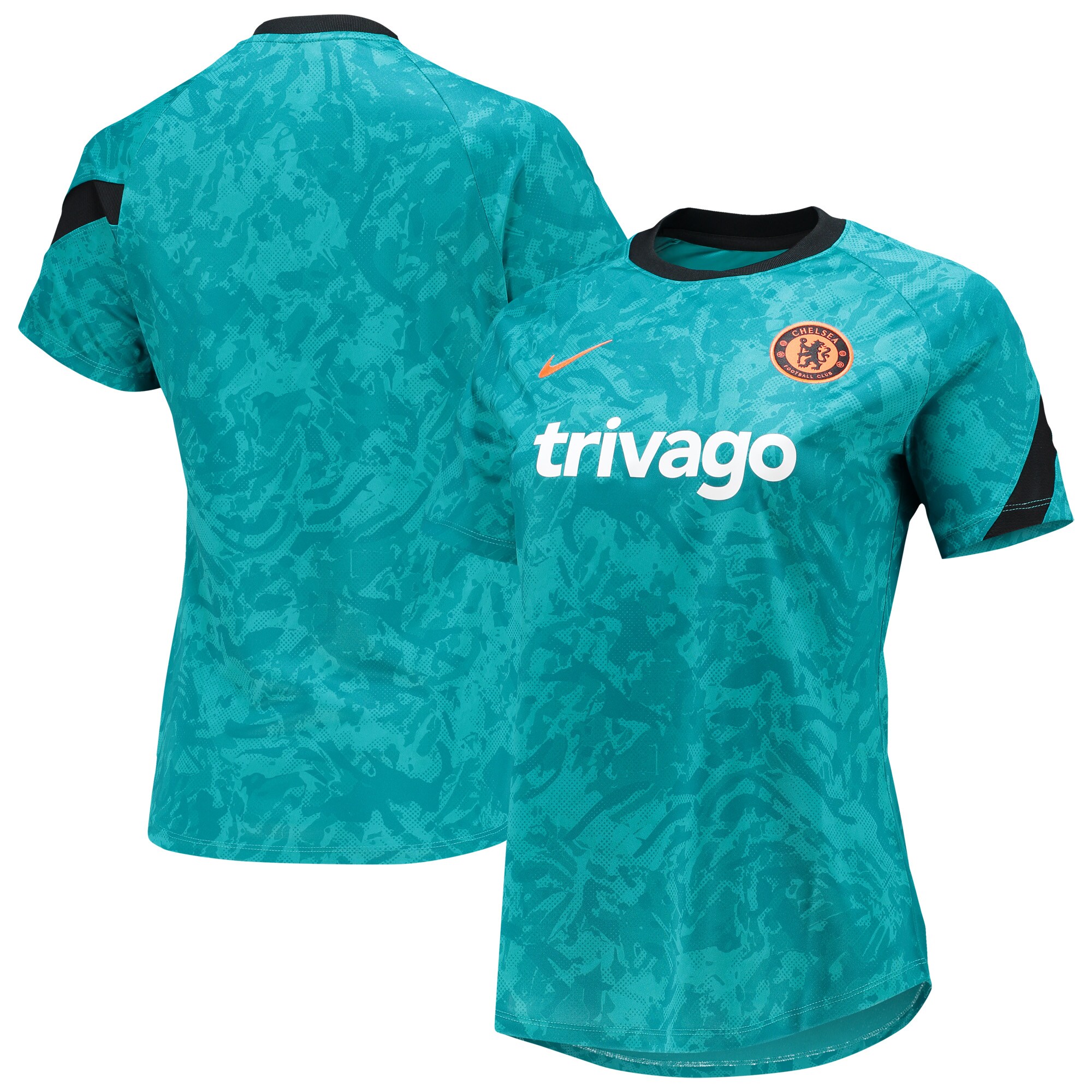 Chelsea Nike Women's 2021/22 Pre-Match Performance Raglan Top - Teal
