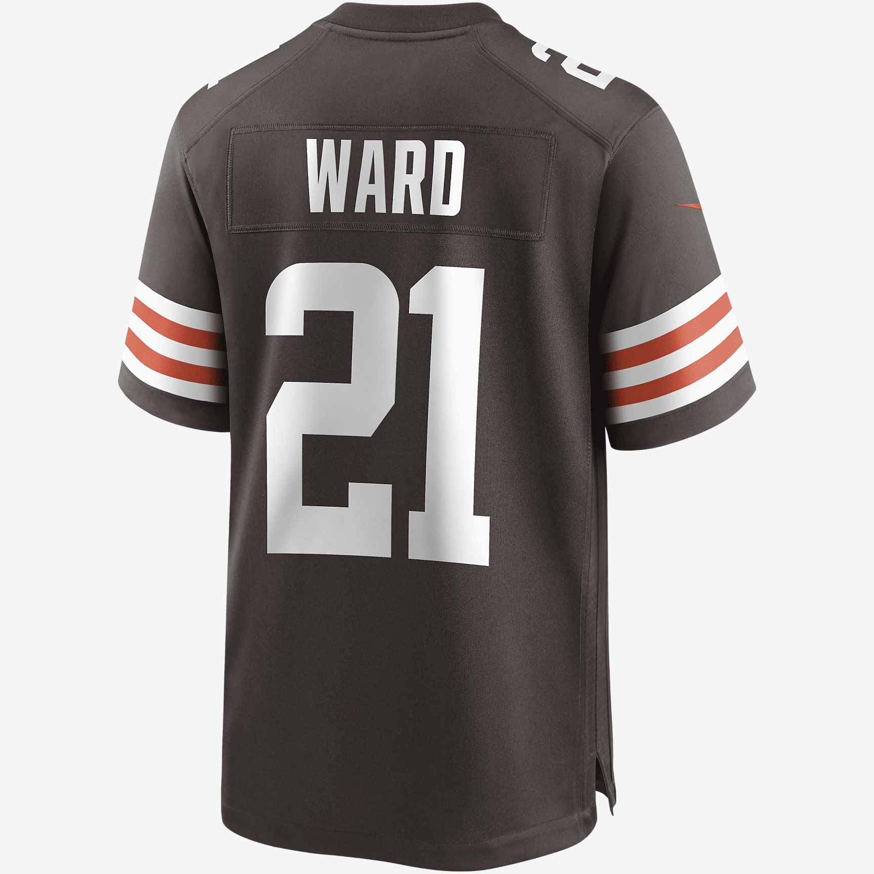 NFL Cleveland Browns (Denzel Ward) Men's Game Football Jersey - Seal Brown