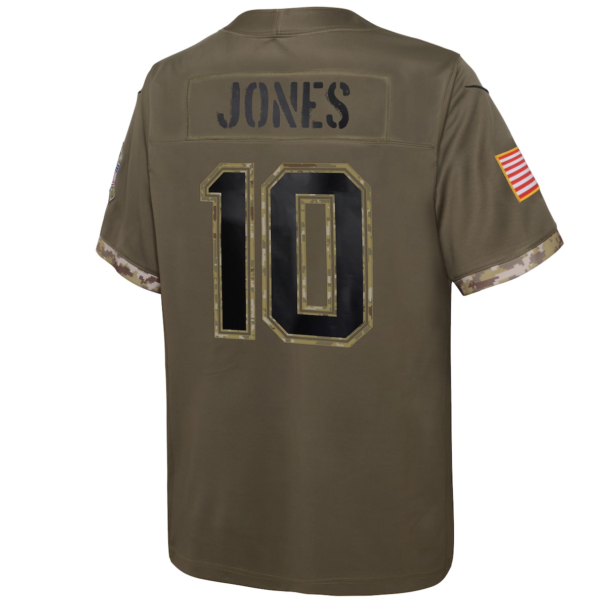 Boys' Grade School Mac Jones Nike Patriots 2022 Salute To Service Limited Jersey - Green