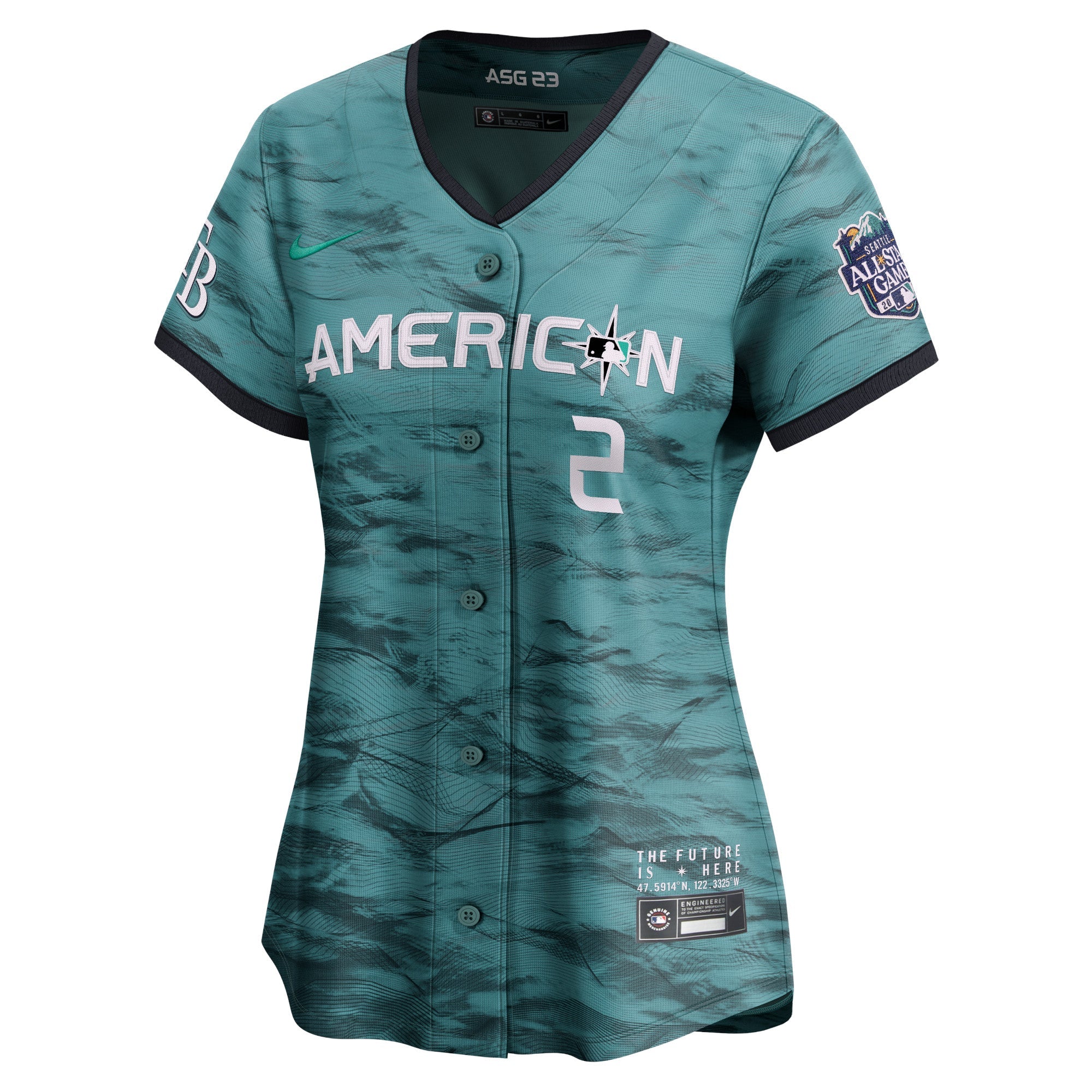 Women's Nike Yandy D-az Teal American League 2023 MLB All-Star Game Limited Player Jersey