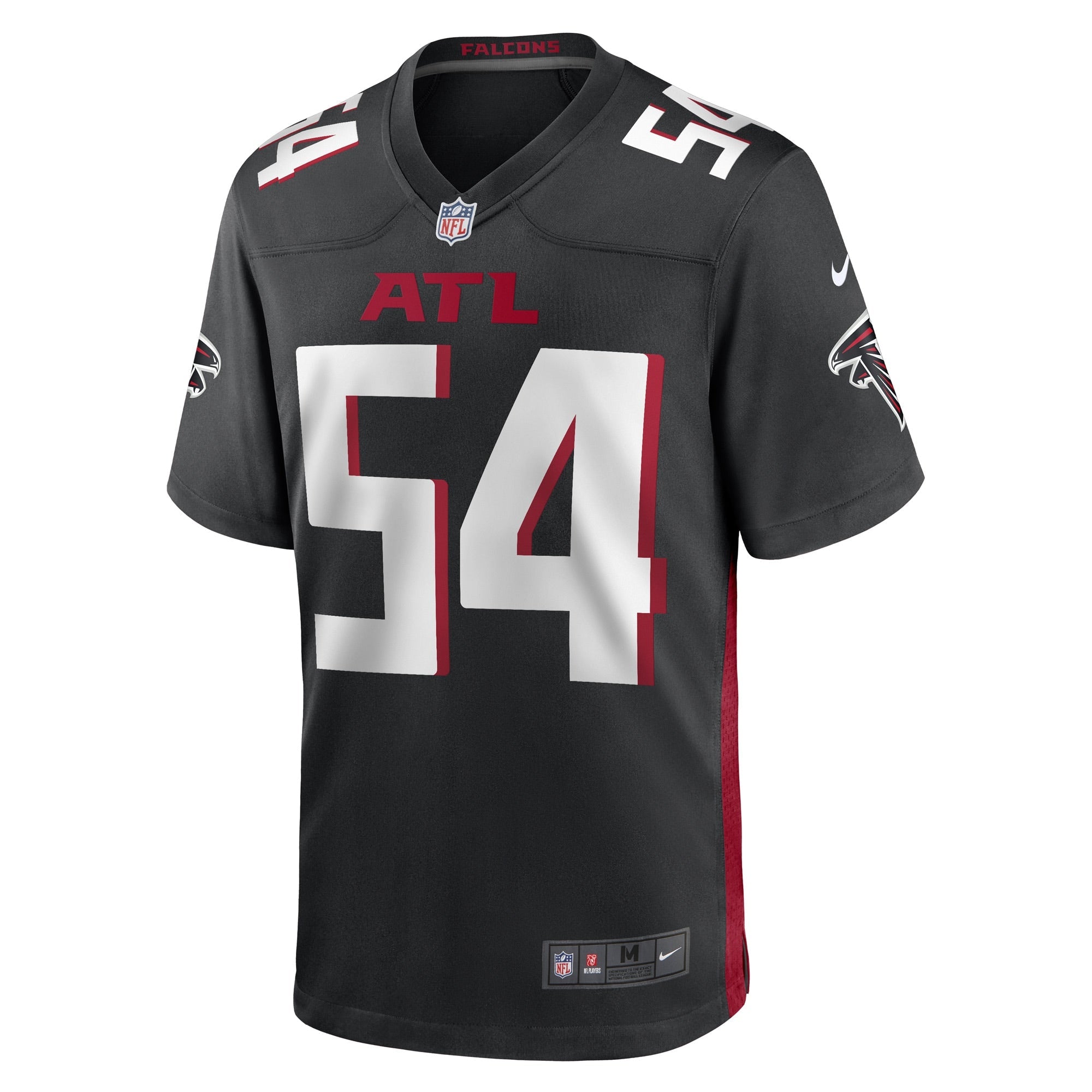 Men's Nike Rashaan Evans Black Atlanta Falcons Game Player Jersey