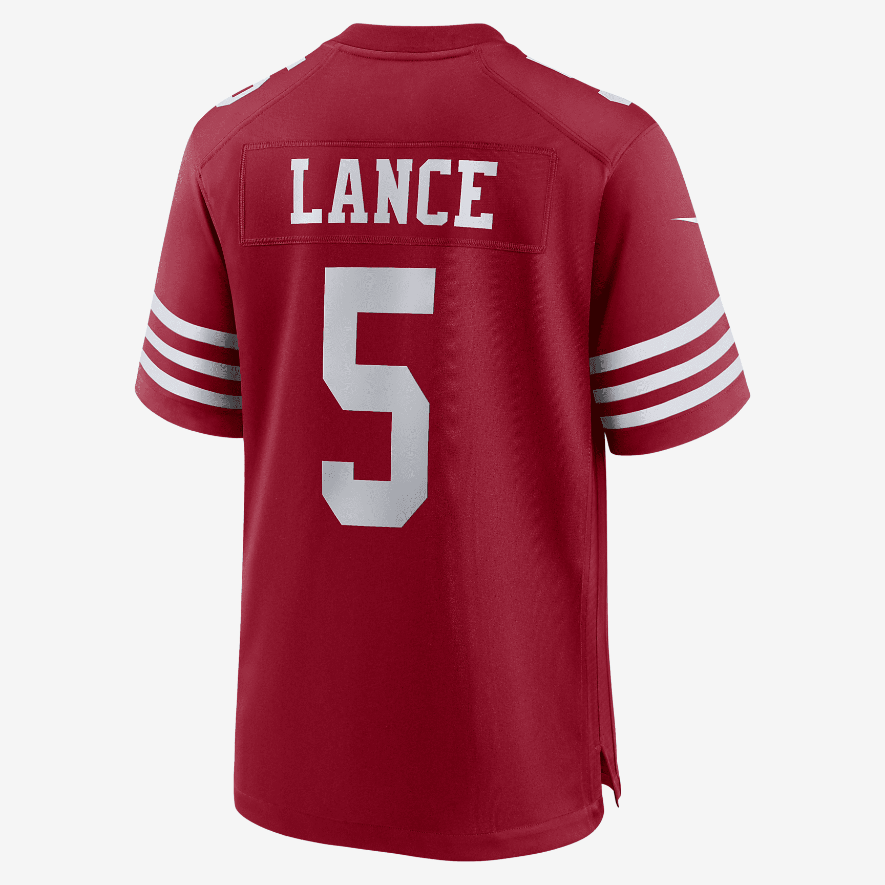 NFL San Francisco 49ers (Trey Lance) Men's Game Football Jersey - Scarlet
