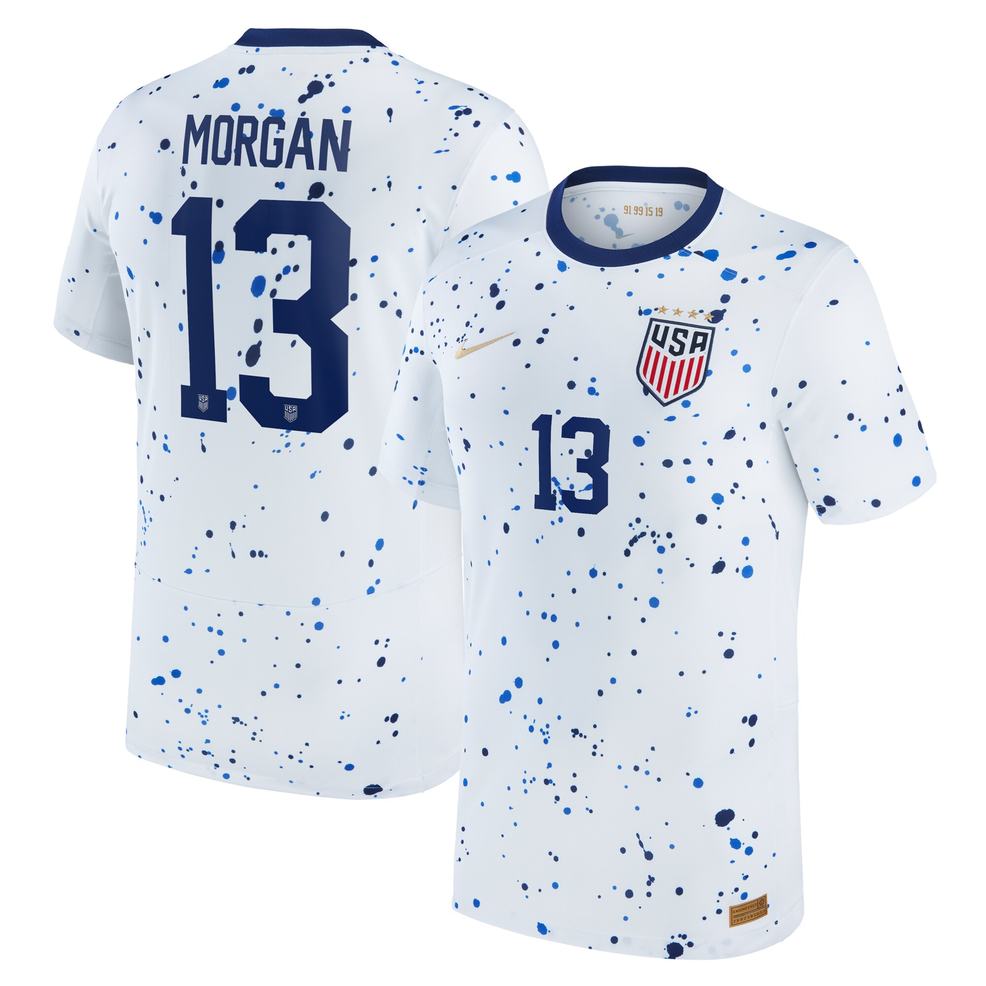 Alex Morgan USWNT Nike Youth 2023 Home Replica Jersey - White
