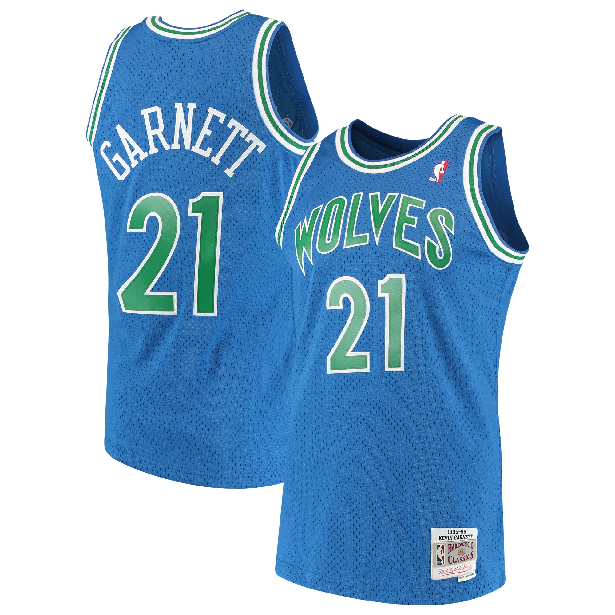 Kevin Garnett Minnesota Timberwolves Mitchell & Ness Hardwood Classics Swingman Jersey - Blue