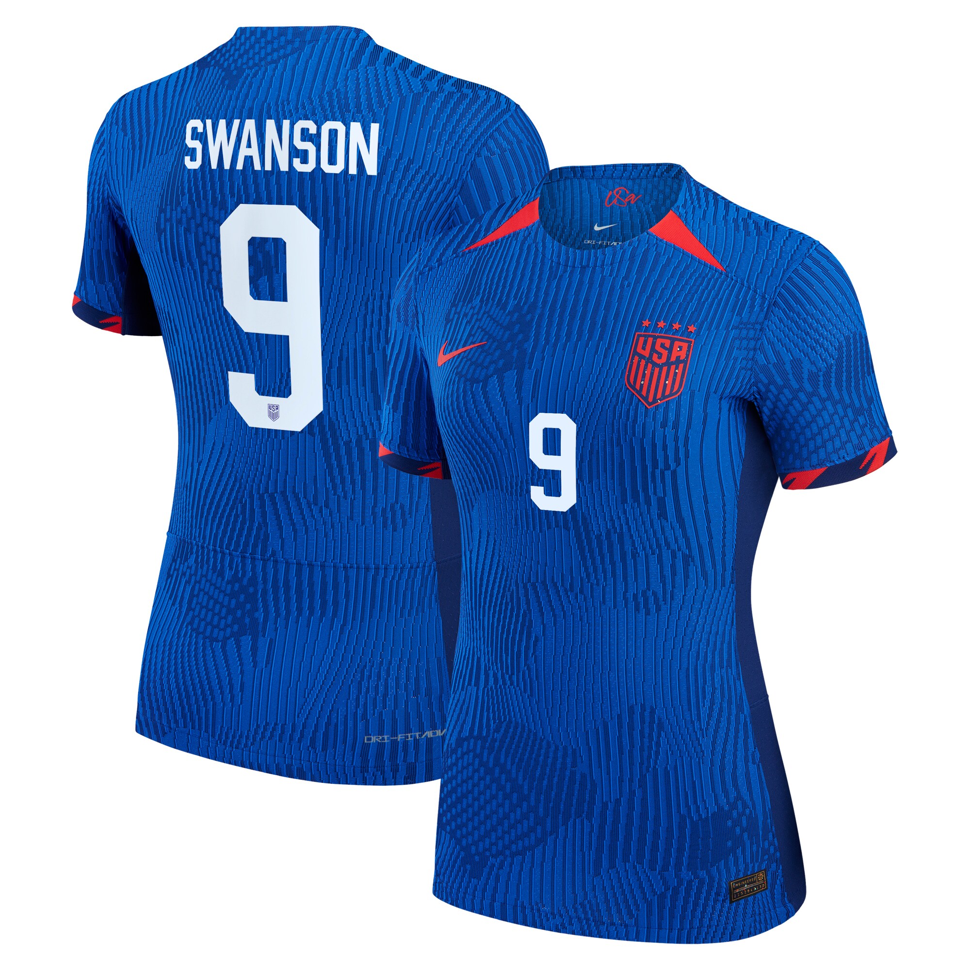 Mallory Swanson USWNT Nike Women's 2023 Away Authentic Jersey - Royal