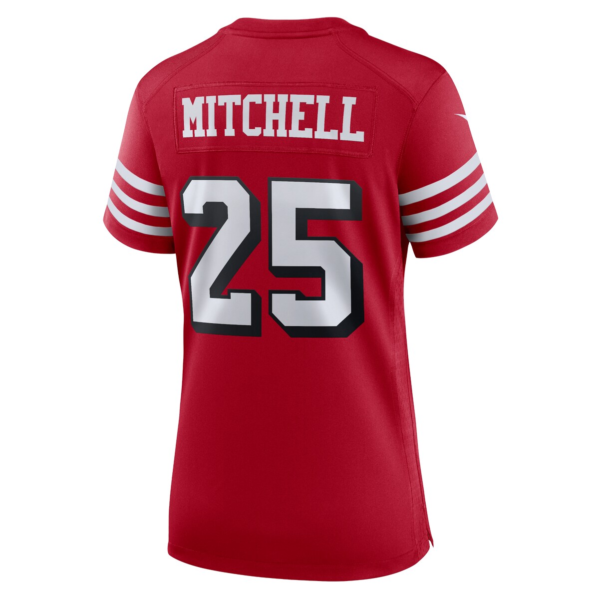 Women's Elijah Mitchell Nike 49ers Game Player Jersey - Red