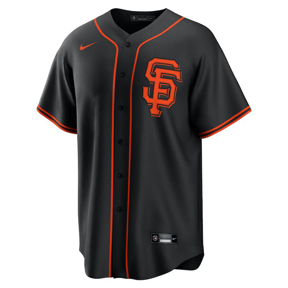 Mens San Francisco Giants Mike Yastrzemski Cool Base Replica Jersey Black