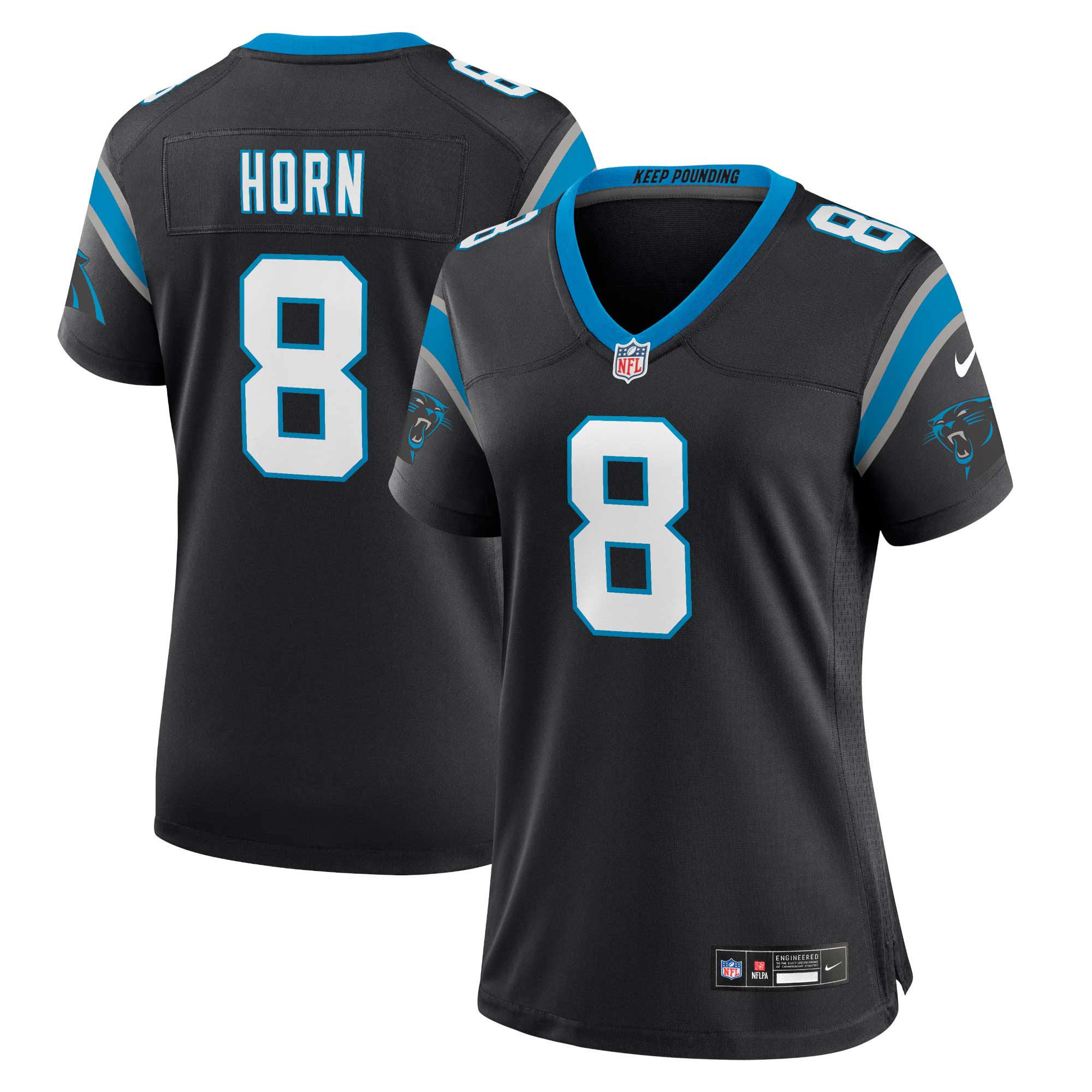 Jaycee Horn Carolina Panthers Nike Women's Game Jersey - Black