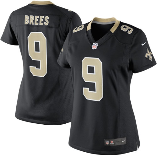 Drew Brees New Orleans Saints Nike Women's Player Game Jersey - Black
