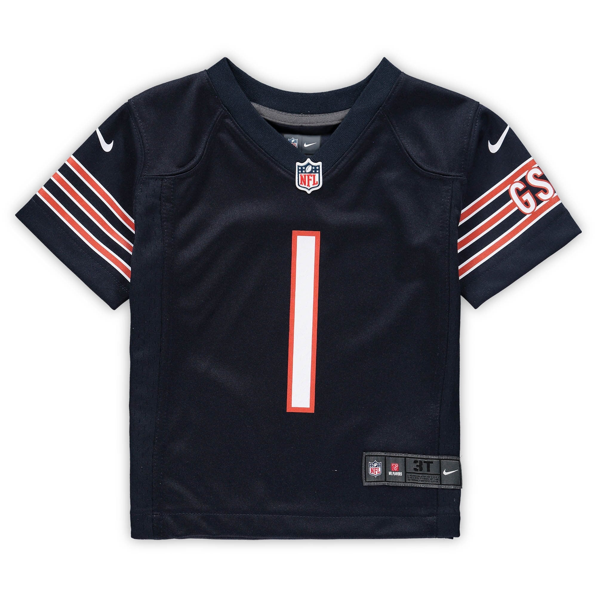 Toddler Nike Justin Fields Navy Chicago Bears Game Jersey