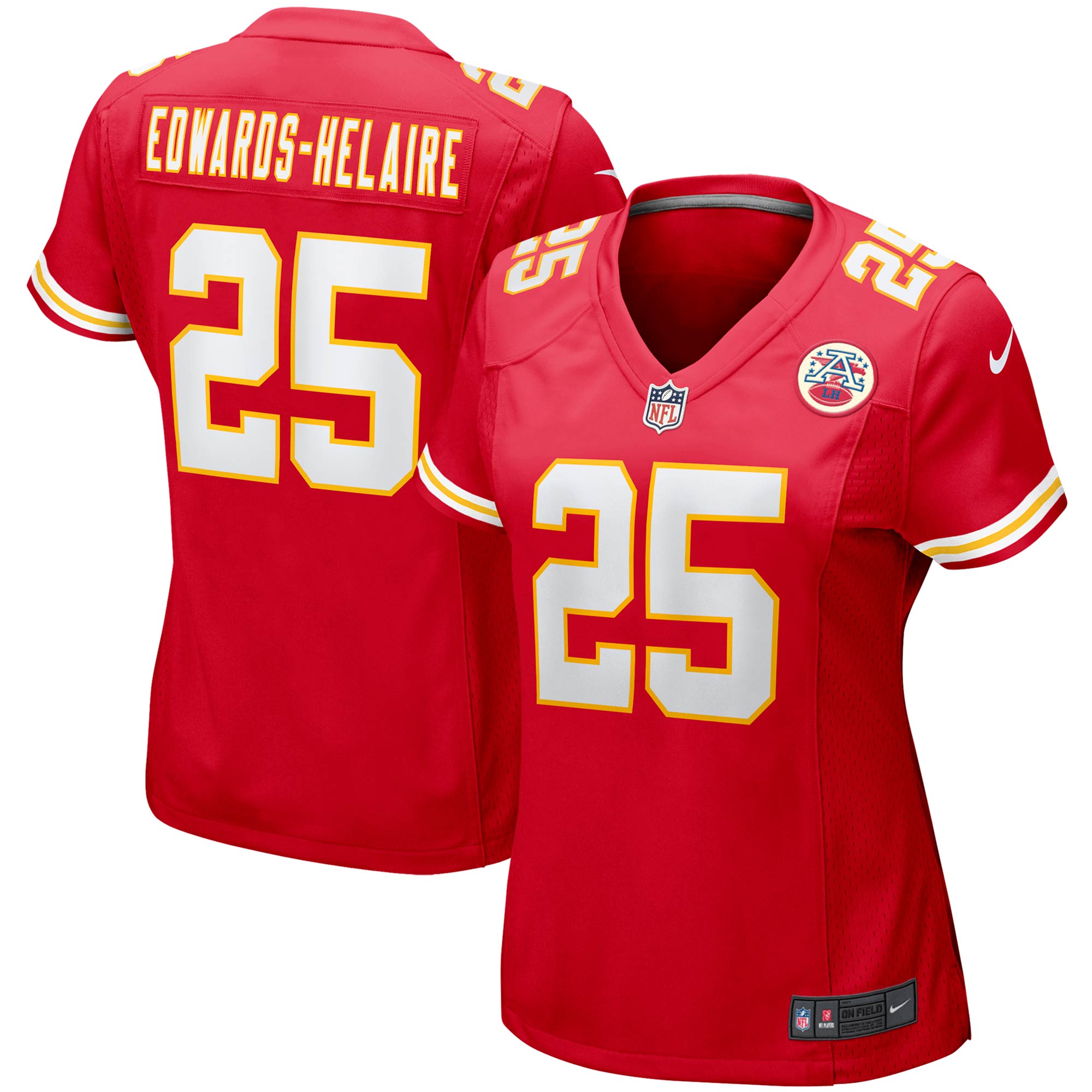Clyde Edwards-Helaire Kansas City Chiefs Nike Women's Player Game Team Jersey - Red