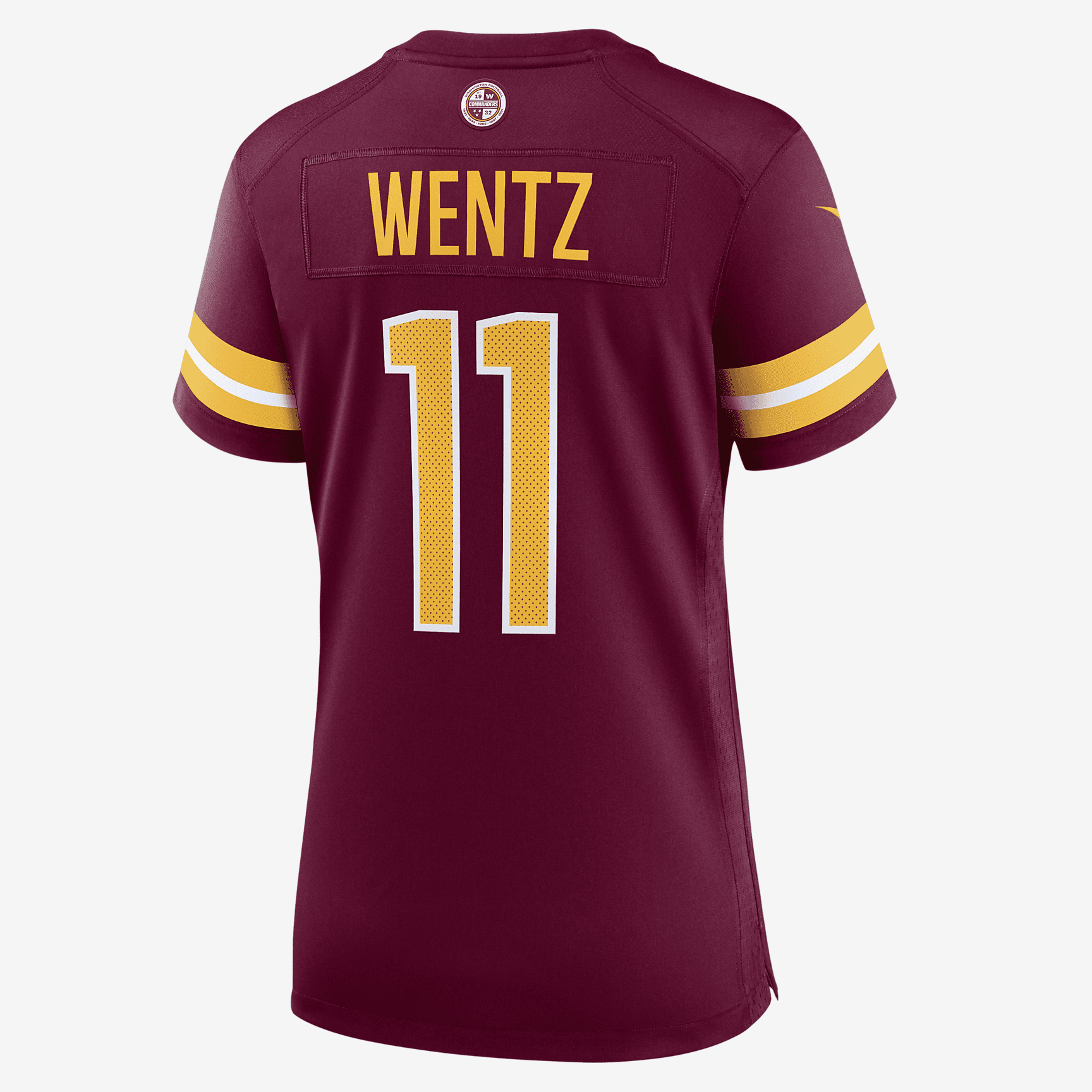 NFL Washington Commanders (Carson Wentz) Women's Game Football Jersey - Burgundy