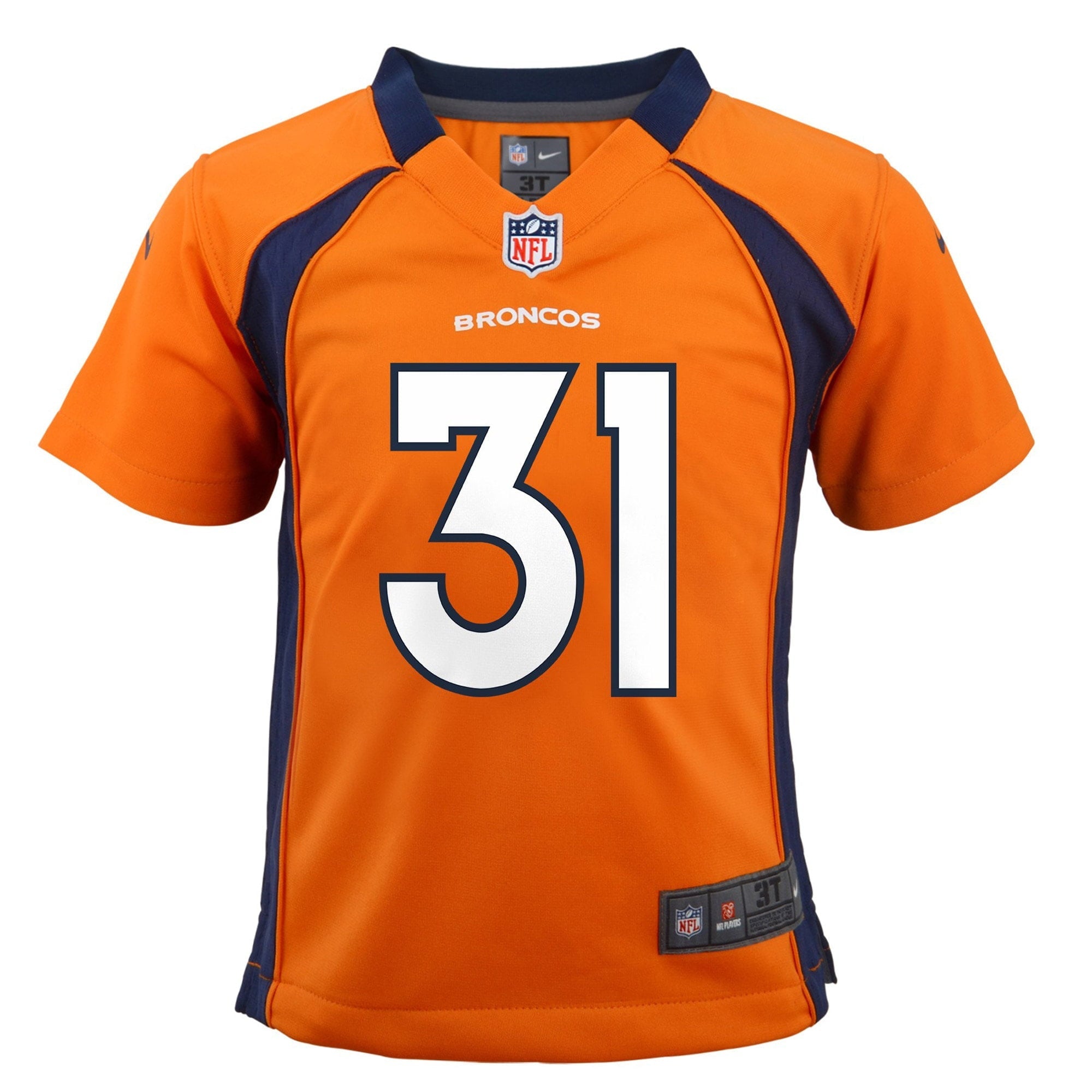 Toddler Nike Justin Simmons Orange Denver Broncos Game Jersey