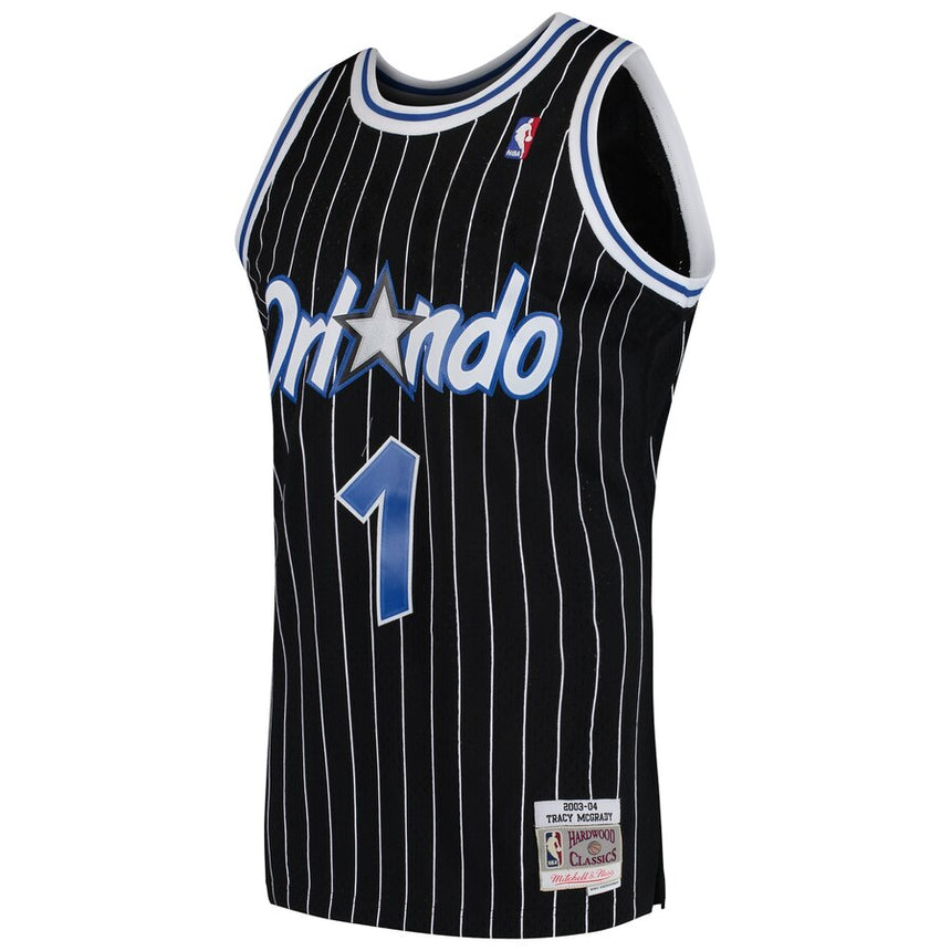 Men's Tracy McGrady 2003-04 Orlando Magic Mitchell & Ness Black Away Swingman Jersey