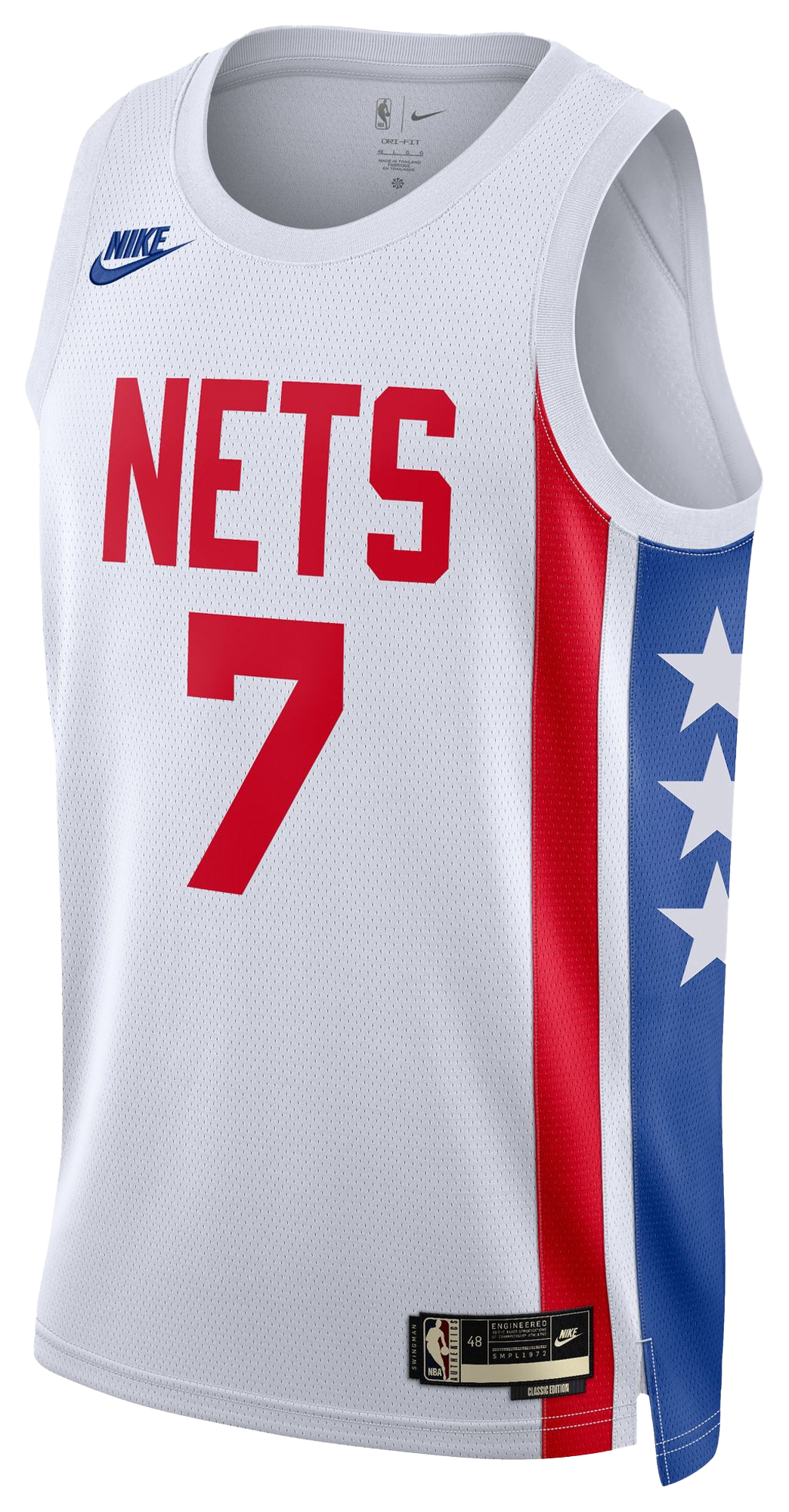 Men's Durant Kevin Nike Nets Swingman Jersey - White