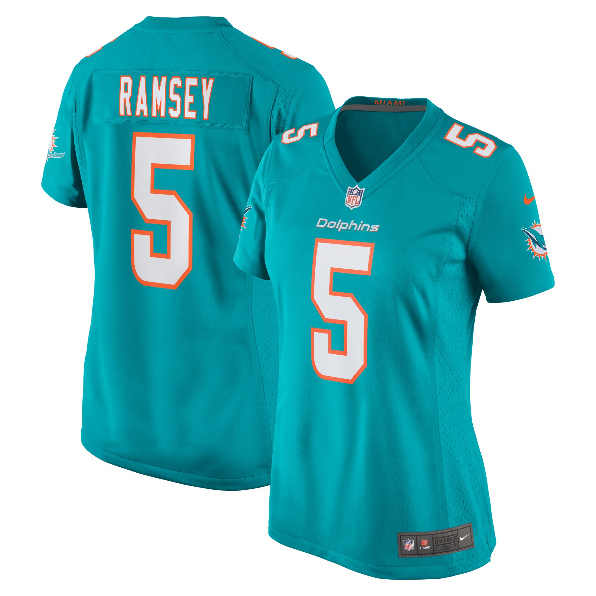 Jalen Ramsey Miami Dolphins Nike Women's Game Jersey - Aqua
