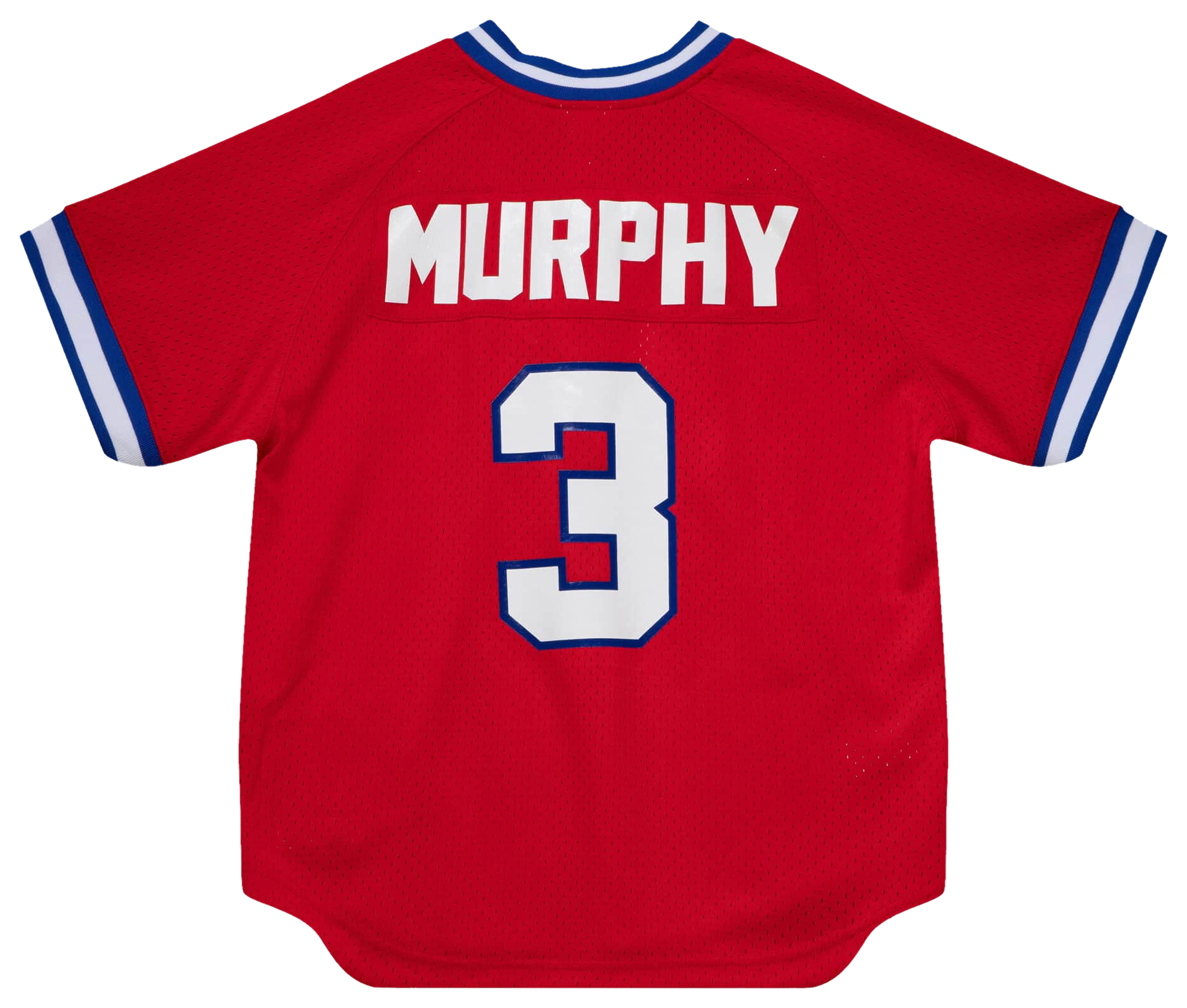 Men's Murphy Dale Mitchell & Ness Braves BP Pullover Jersey - Red