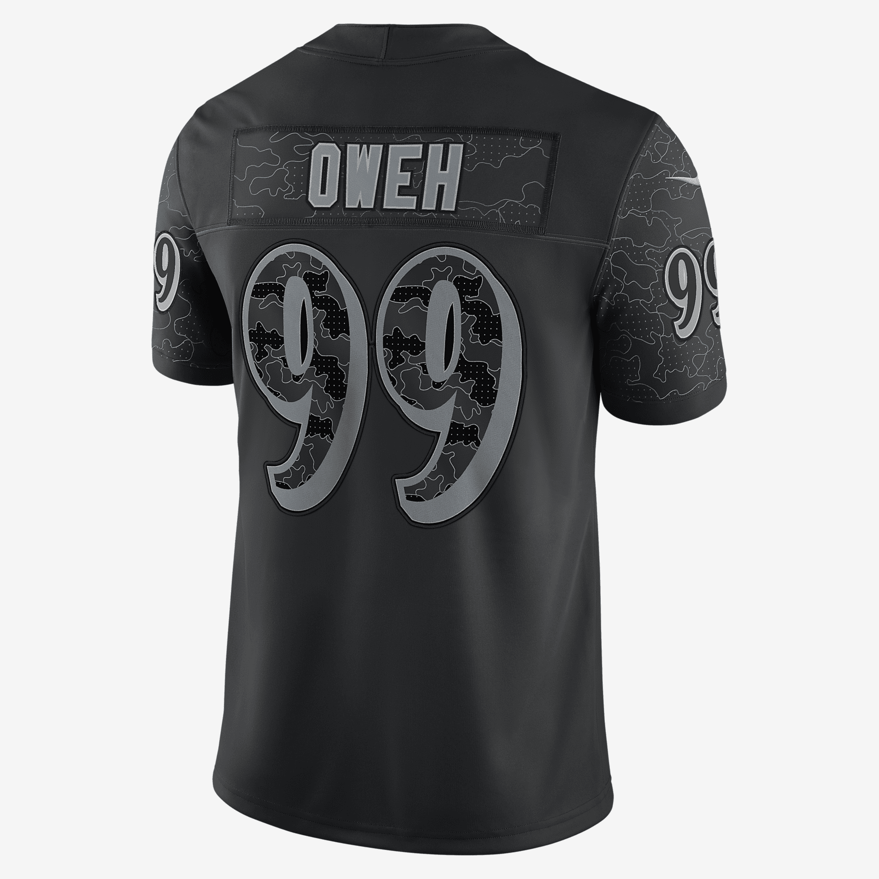 NFL Baltimore Ravens RFLCTV (Odafe Oweh) Men's Fashion Football Jersey - Black