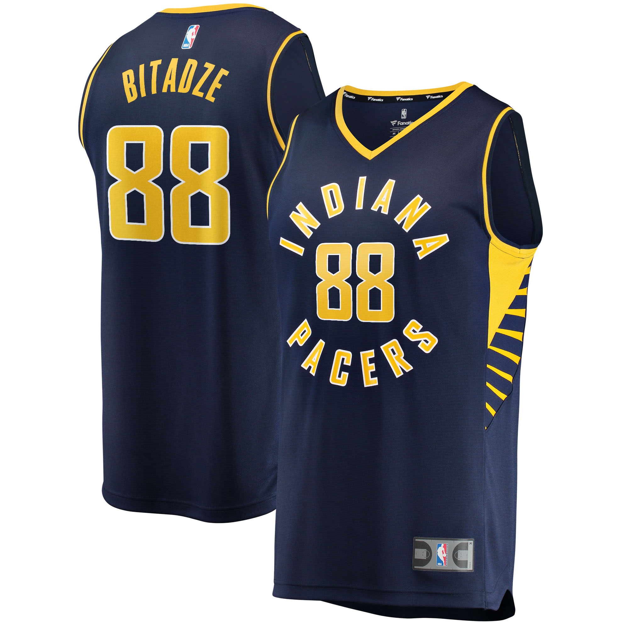 Goga Bitadze Indiana Pacers Fanatics Branded 2021/22 Fast Break Replica Jersey - Icon Edition - Navy