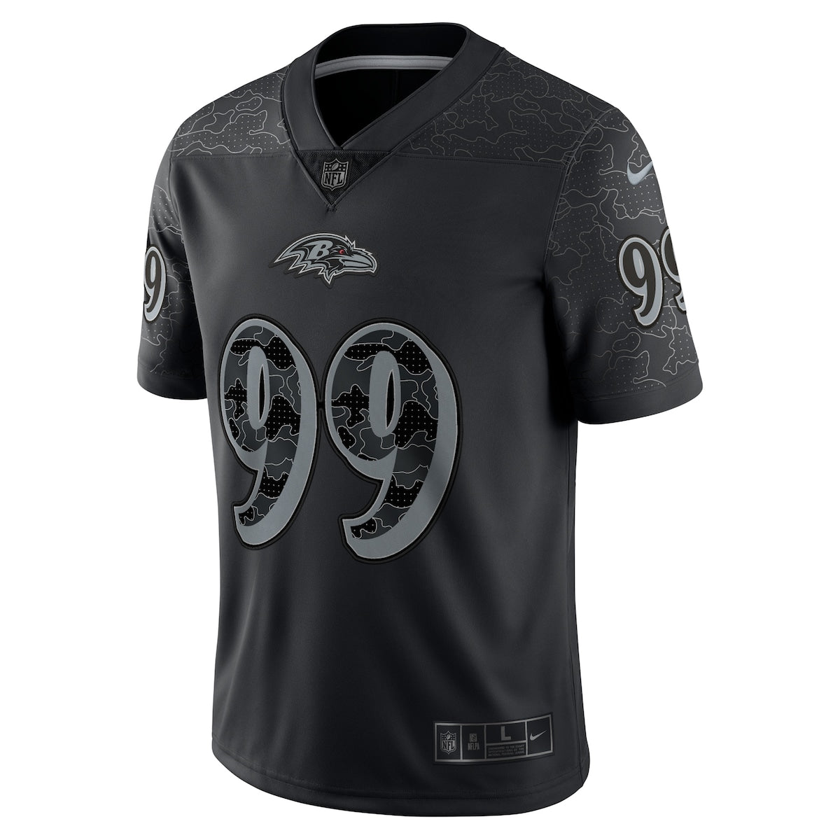 Men's Odafe Oweh Nike Ravens RFLCTV Limited Jersey - Black