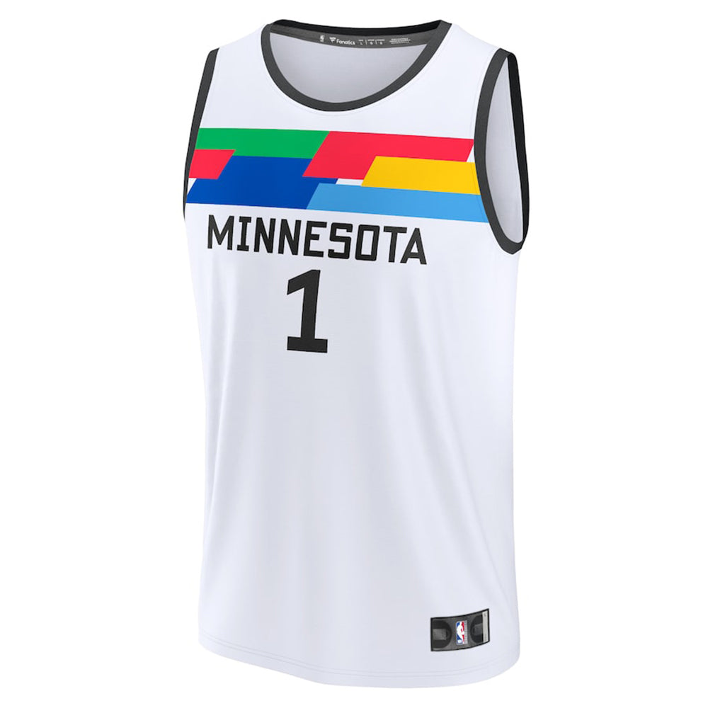 Men's Minnesota Timberwolves Anthony Edwards City Edition Jersey - White