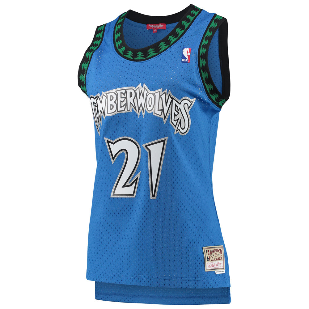 Women's Minnesota Timberwolves Kevin Garnett Hardwood Classic Jersey - Blue