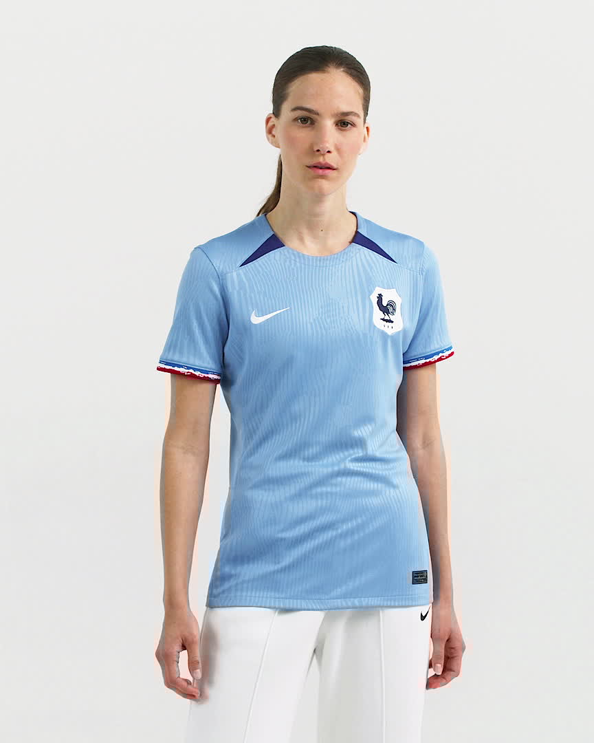 FFF 2023 Stadium Home Women's Nike Dri-FIT Soccer Jersey - Polar/Loyal Blue/White