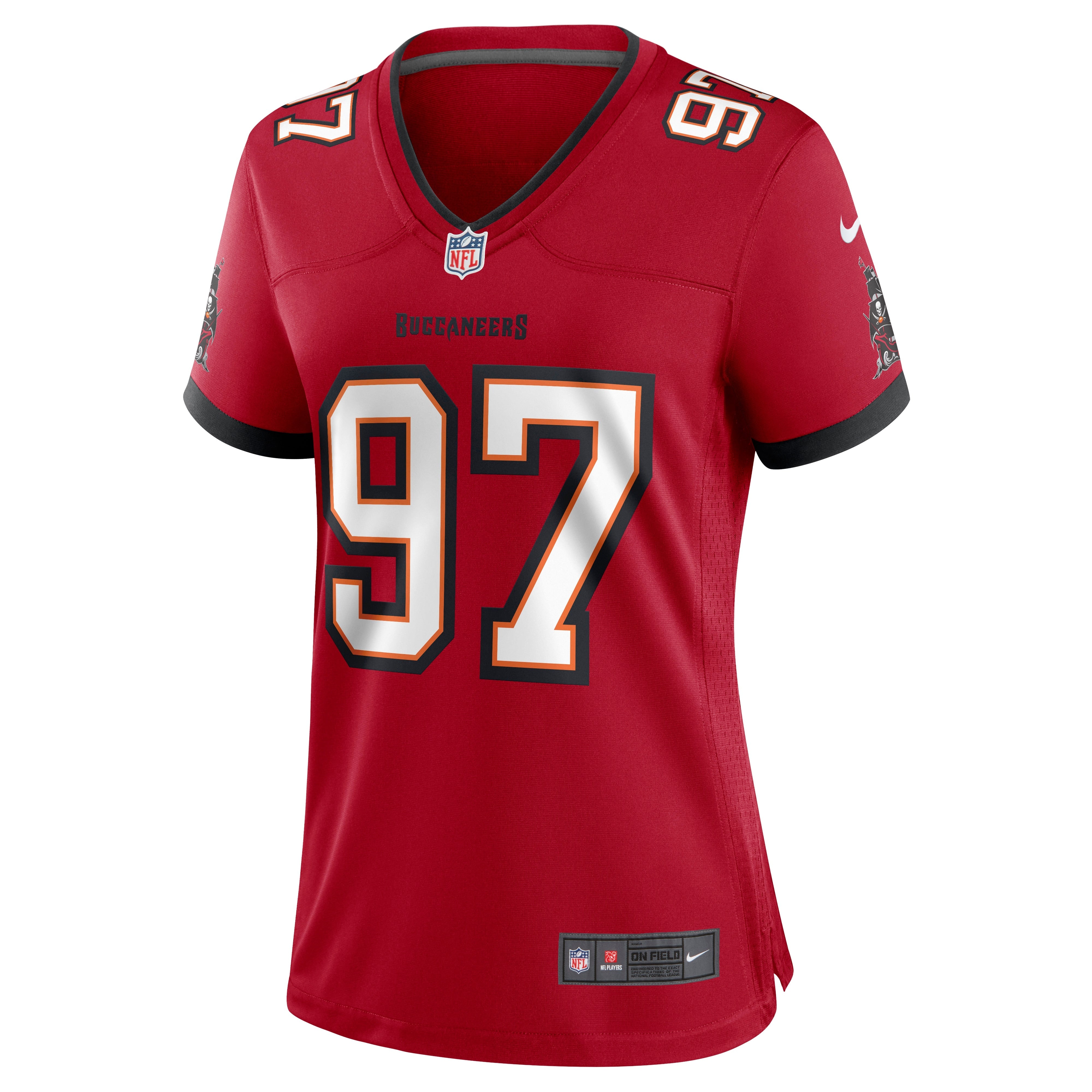 Women's Nike Zach Triner Red Tampa Bay Buccaneers Game Jersey