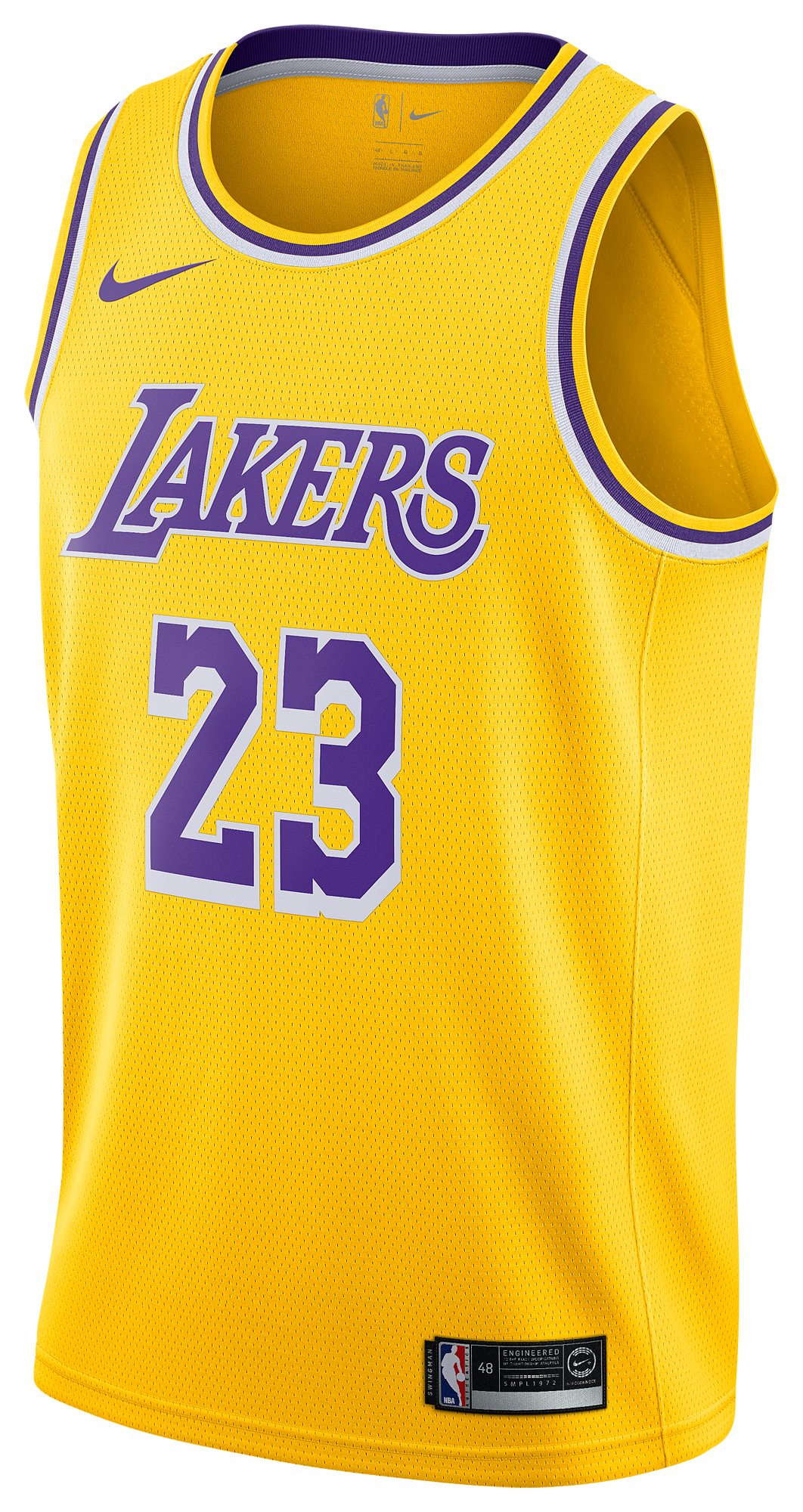 Men's James Lebron Nike Lakers Swingman Jersey - Yellow
