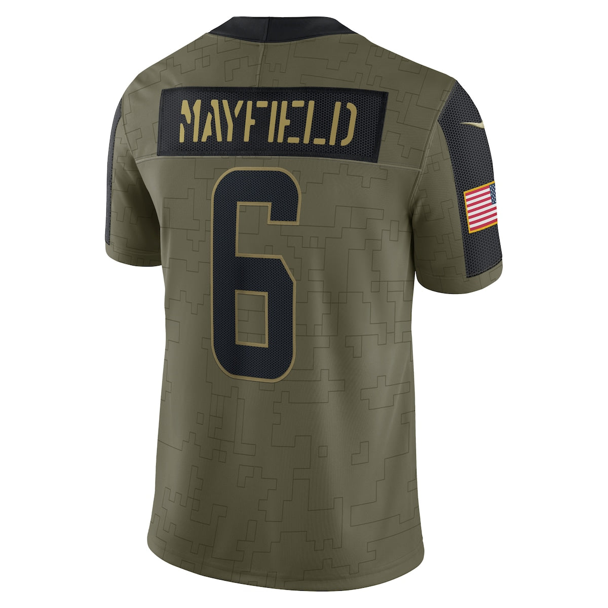 Men's Baker Mayfield Nike Browns 2021 Salute To Service Limited Jersey - Green