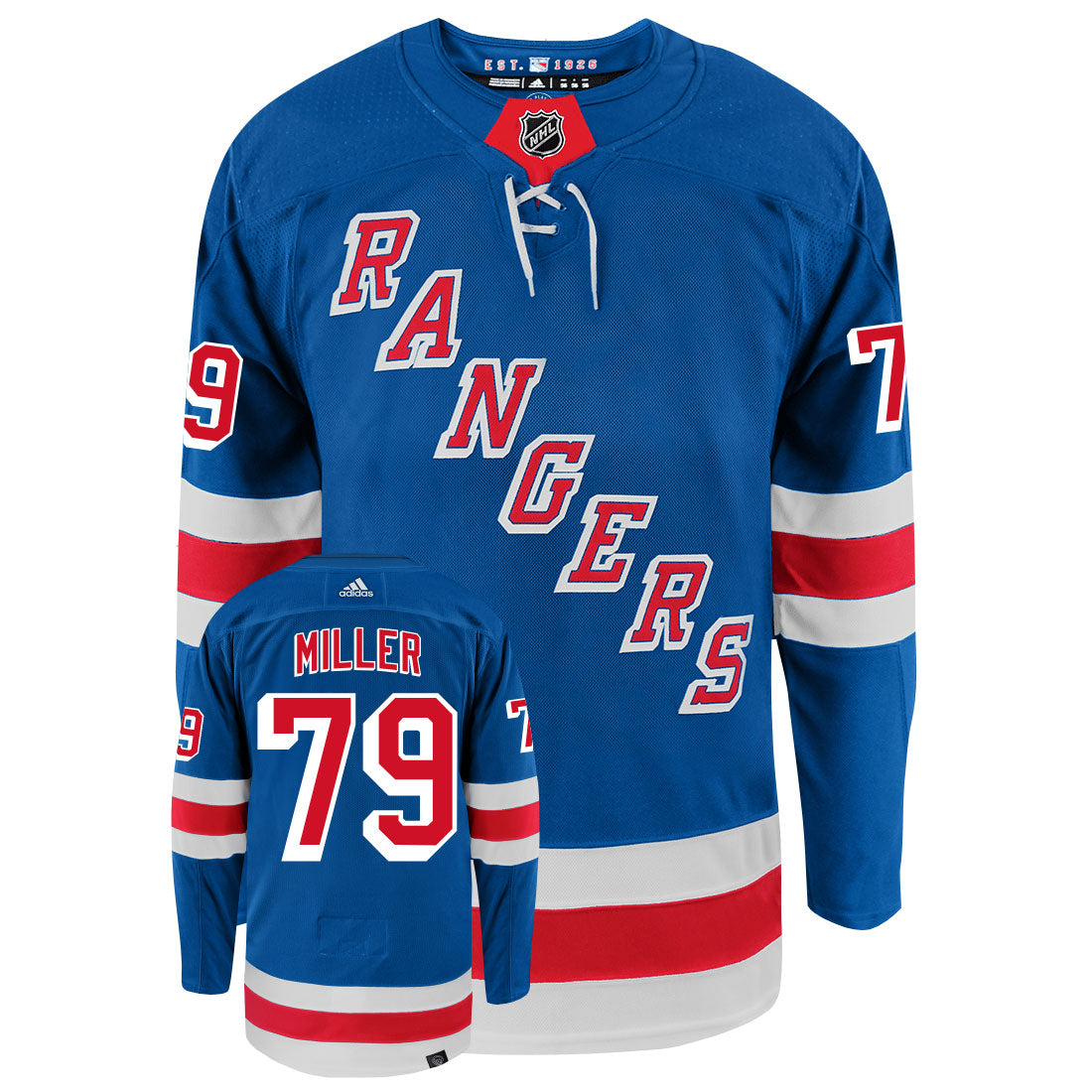K'Andre Miller New York Rangers Adidas Primegreen Authentic NHL Hockey Jersey