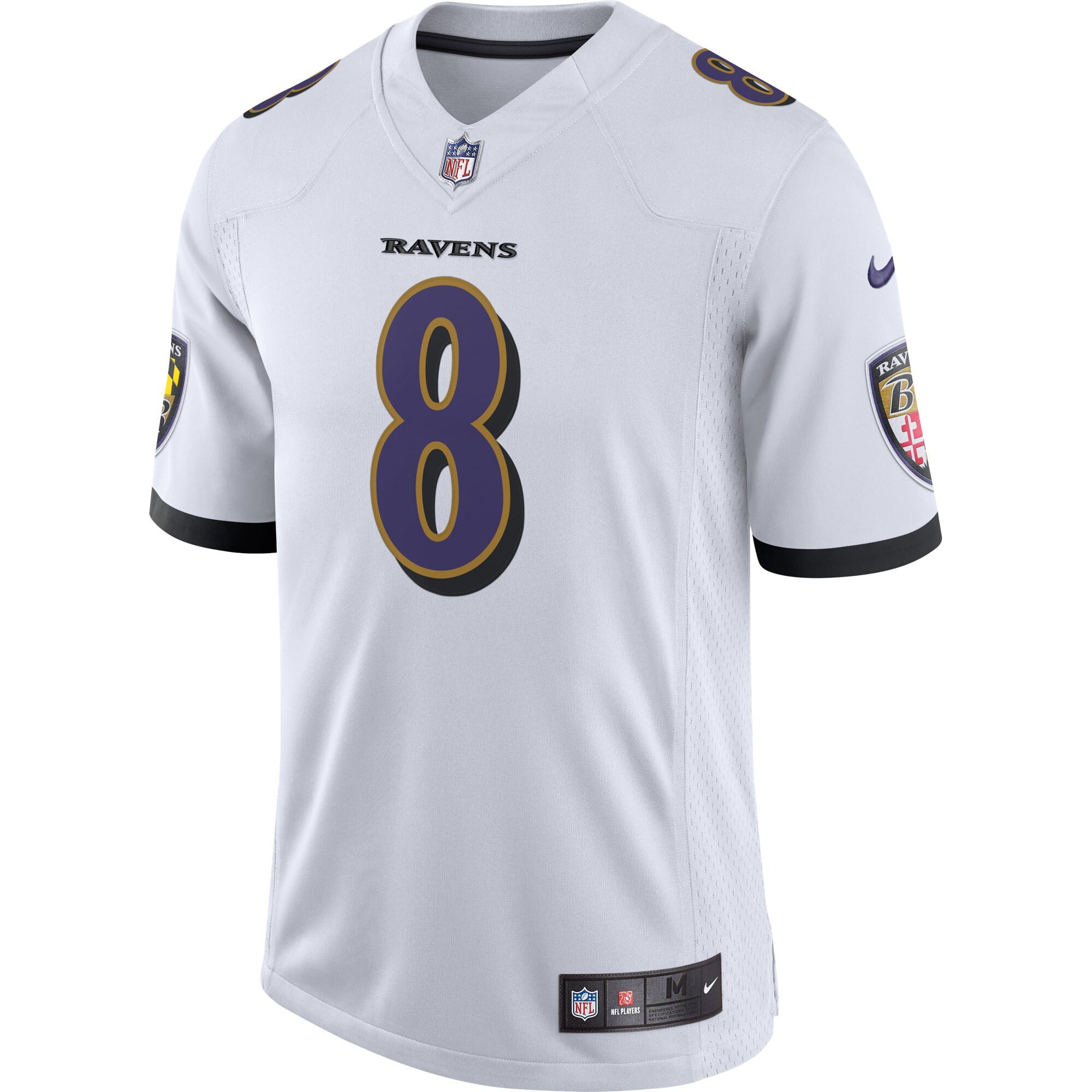 Men's Nike Lamar Jackson White Baltimore Ravens Vapor Limited Jersey