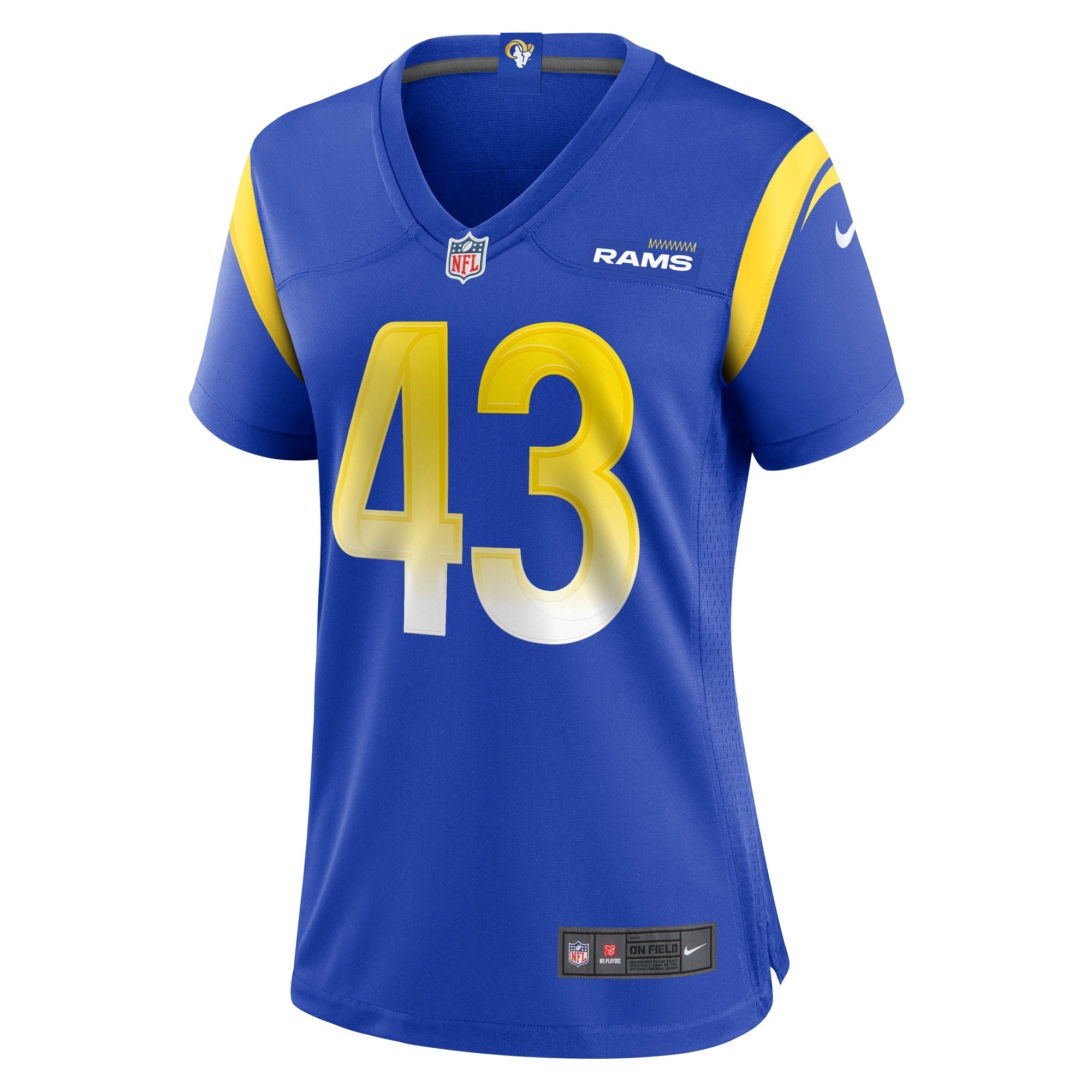 Women's Nike Jake Gervase Royal Los Angeles Rams Game Player Jersey