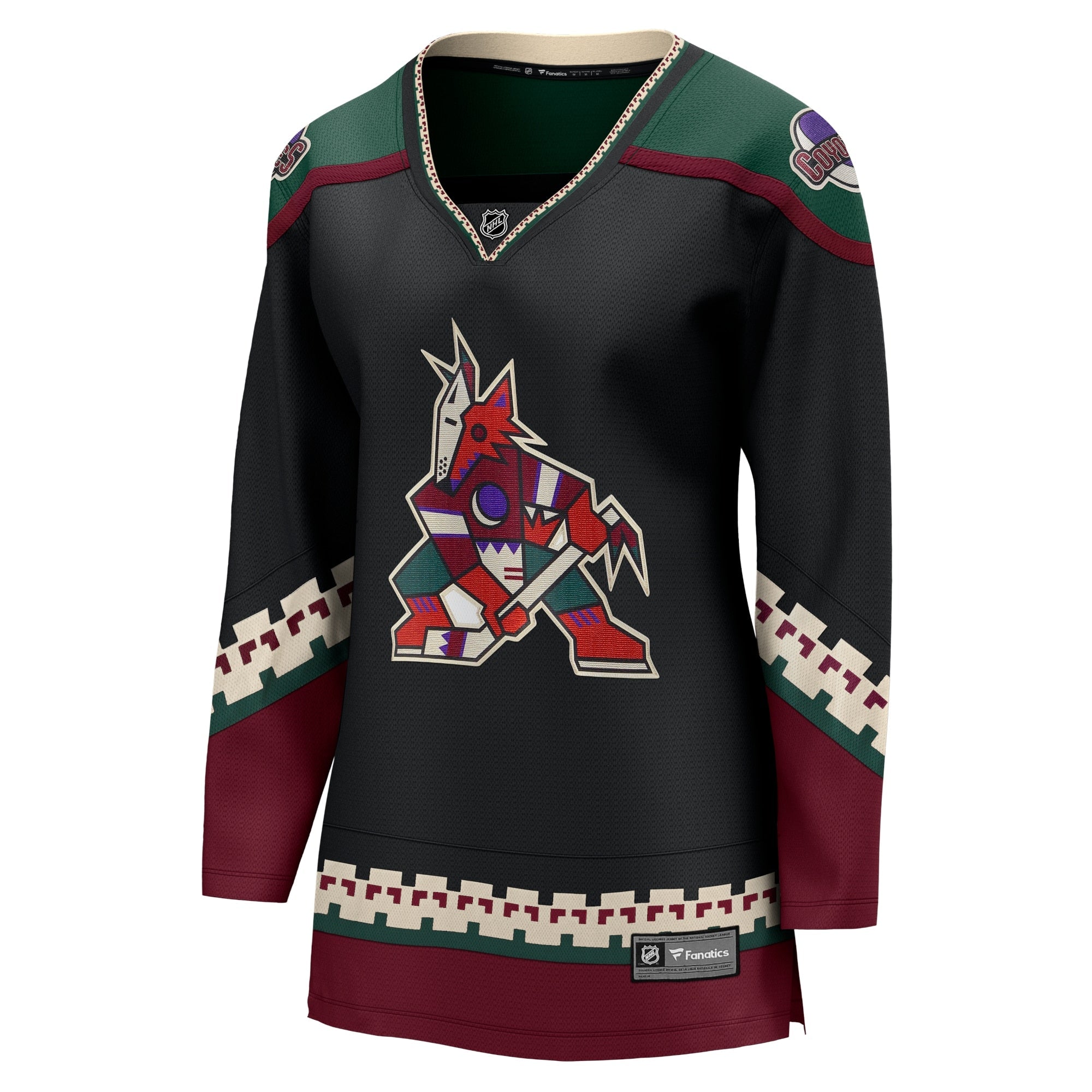 Women's Fanatics Branded Black Arizona Coyotes 2021/22 Home Breakaway Jersey