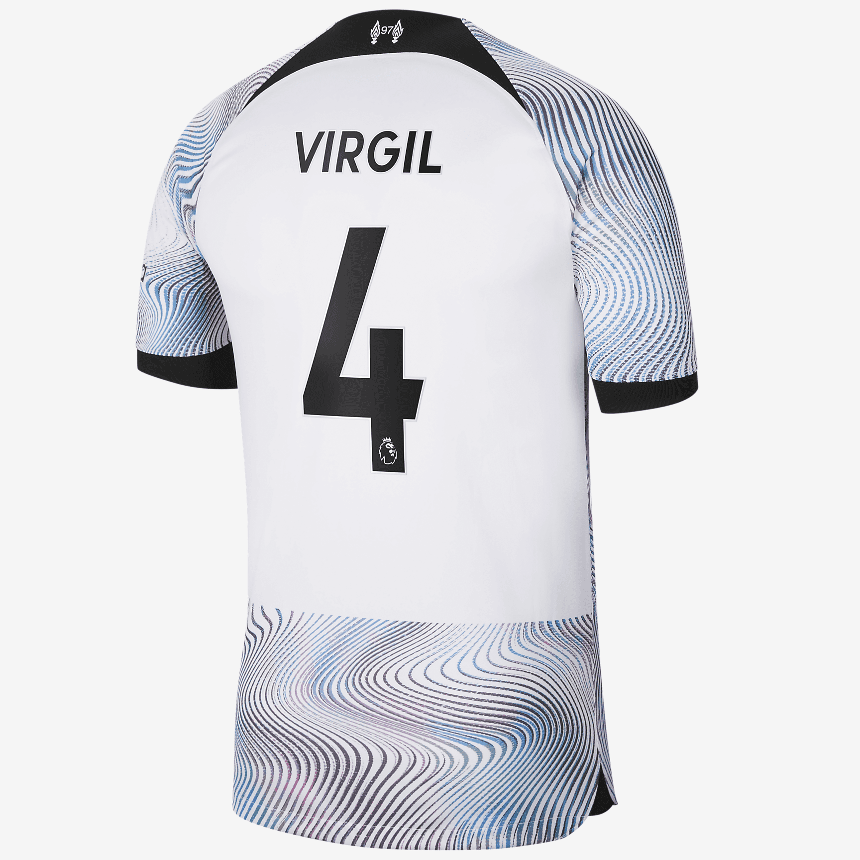 Liverpool 2022/23 Stadium Away (Virgil van Dijk) Men's Nike Dri-FIT Soccer Jersey - White