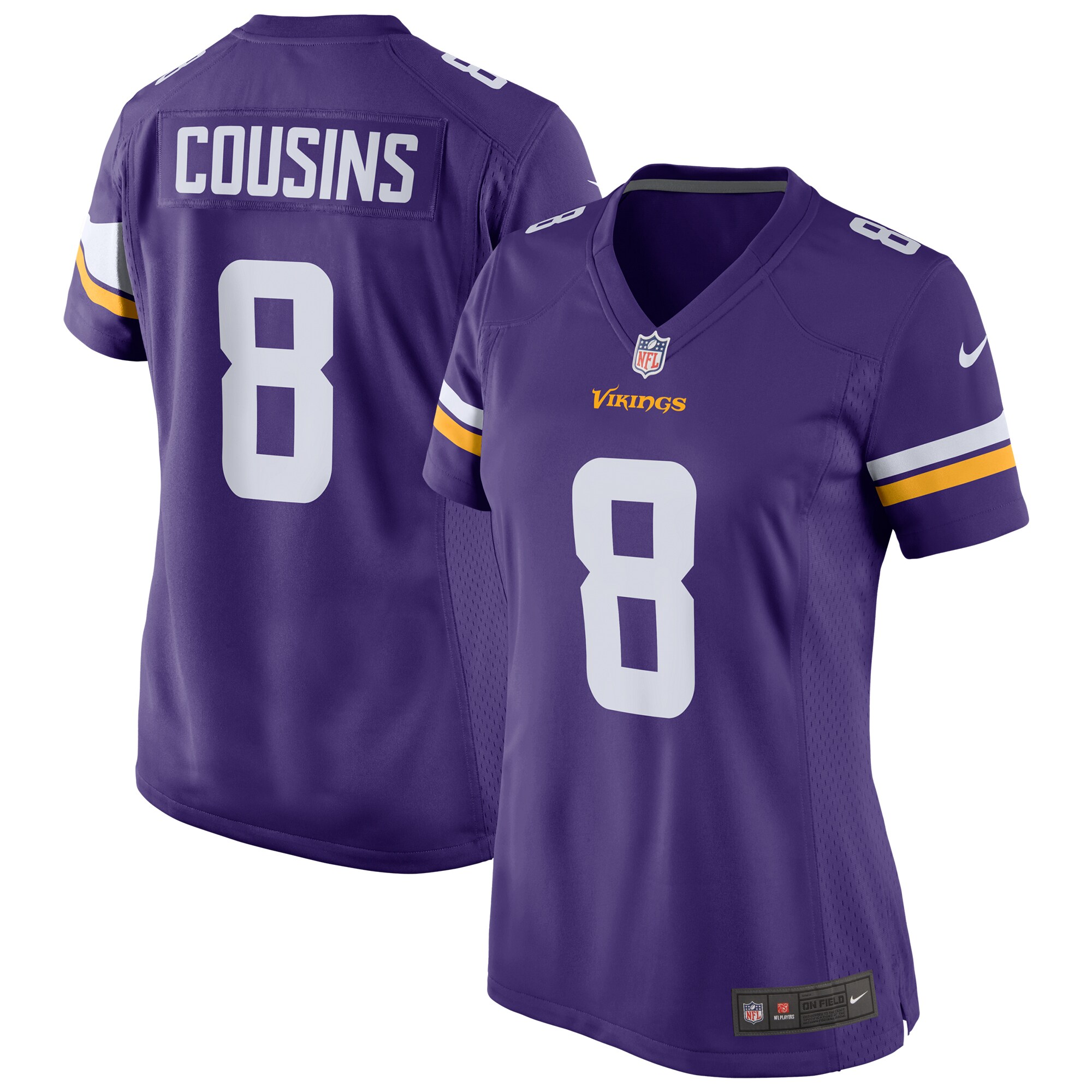 Kirk Cousins Minnesota Vikings Nike Women's Game Jersey - Purple