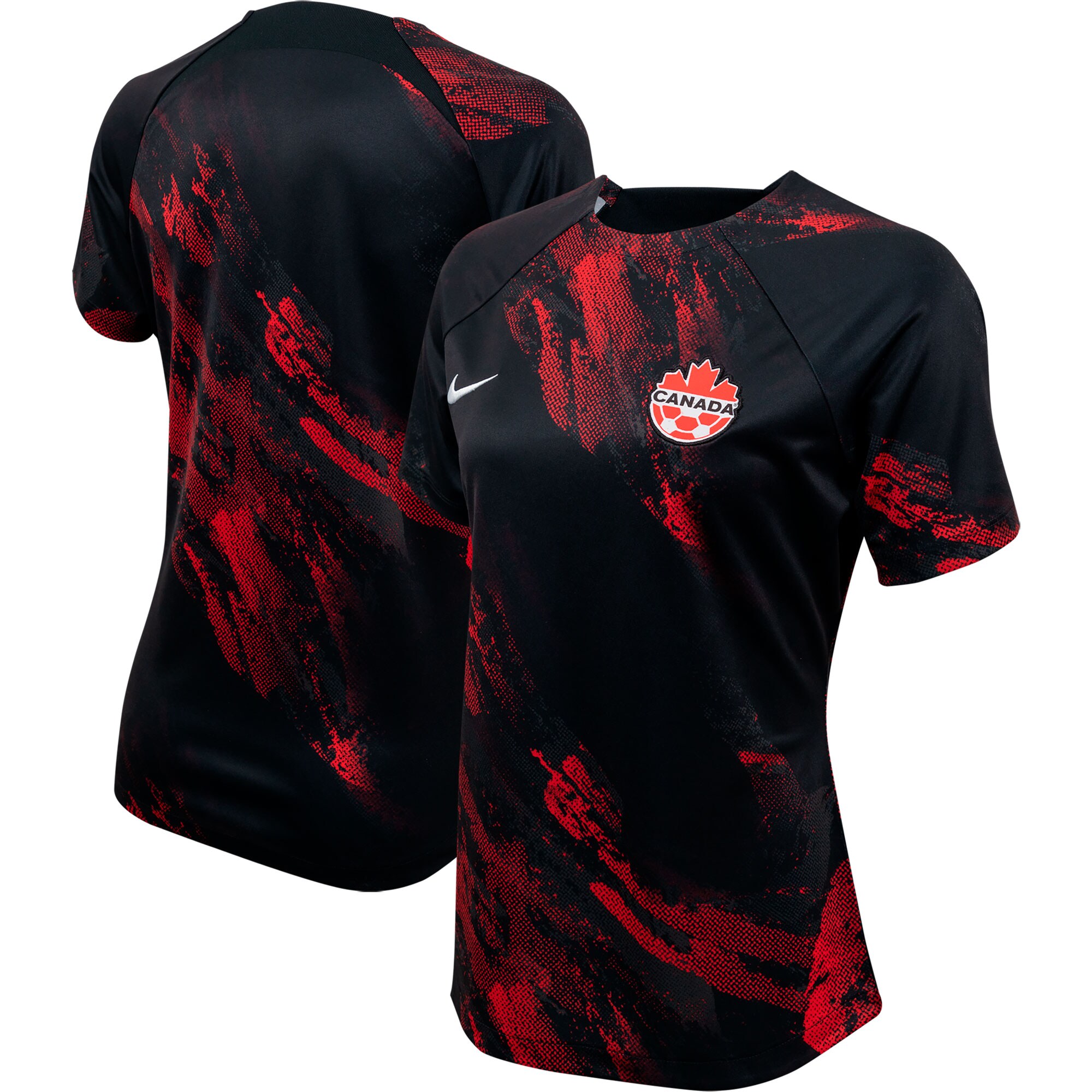 Canada Women's National Team Nike Women's 2023 Pre-Match Training Jersey - Black