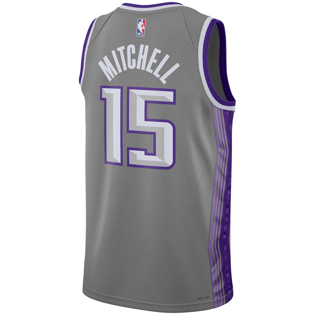 Men's Davion Mitchell Nike Kings 2022/23 Swingman Jersey City Edition - Grey