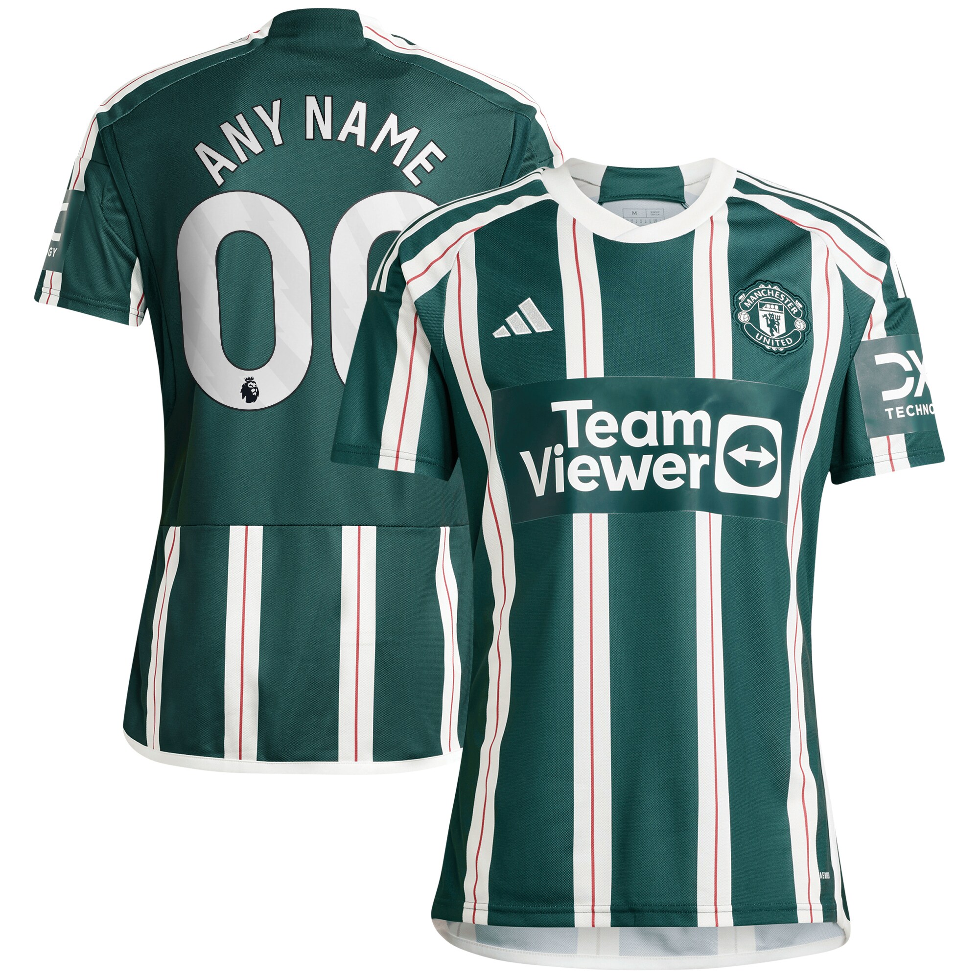 Manchester United adidas 2023/24 Away Replica Custom Jersey - Green