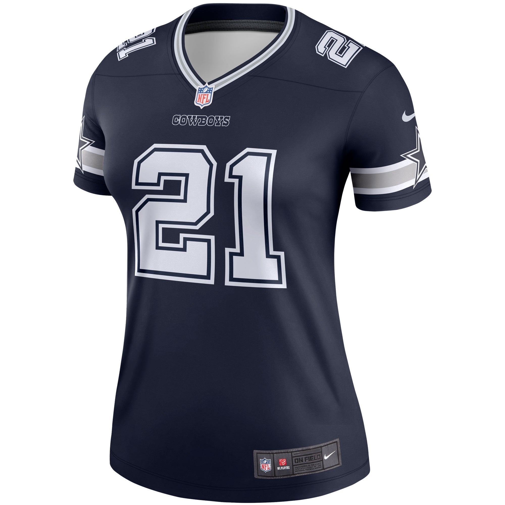 Women's Nike Ezekiel Elliott Navy Dallas Cowboys Legend Player Jersey