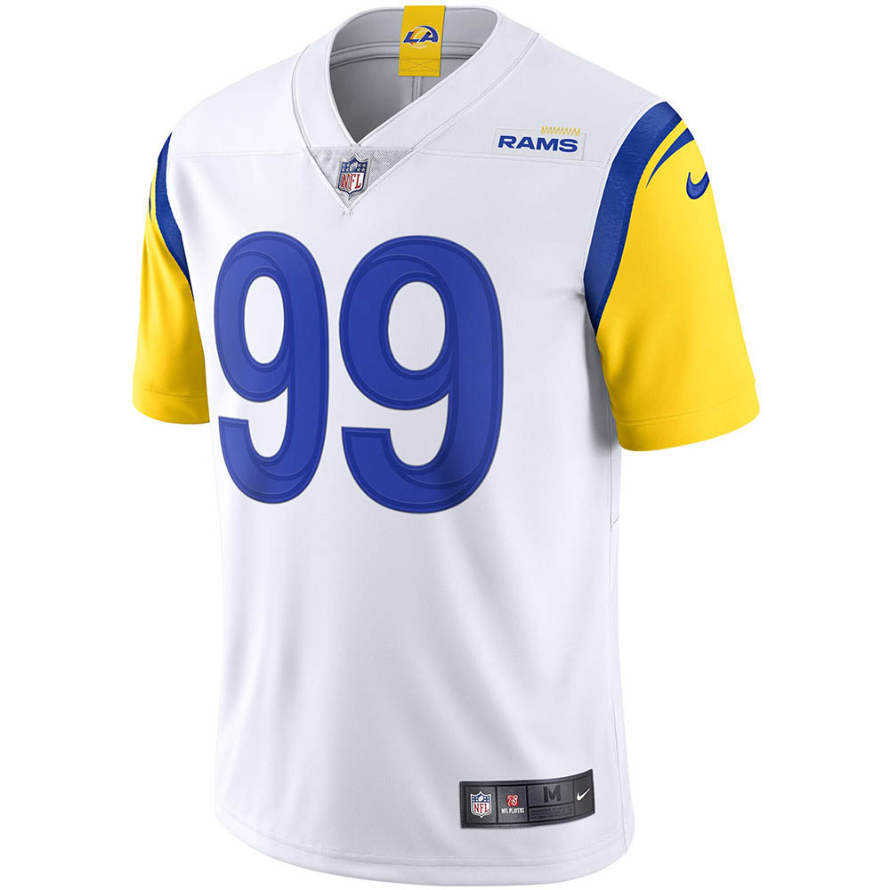 Men's Los Angeles Rams Aaron Donald Alternate Vapor Limited Jersey White