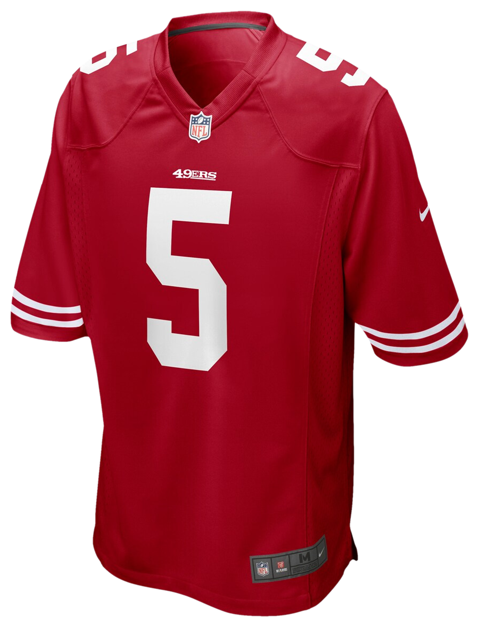 Men's Lance Trey Nike 49ers Game Jersey - Red
