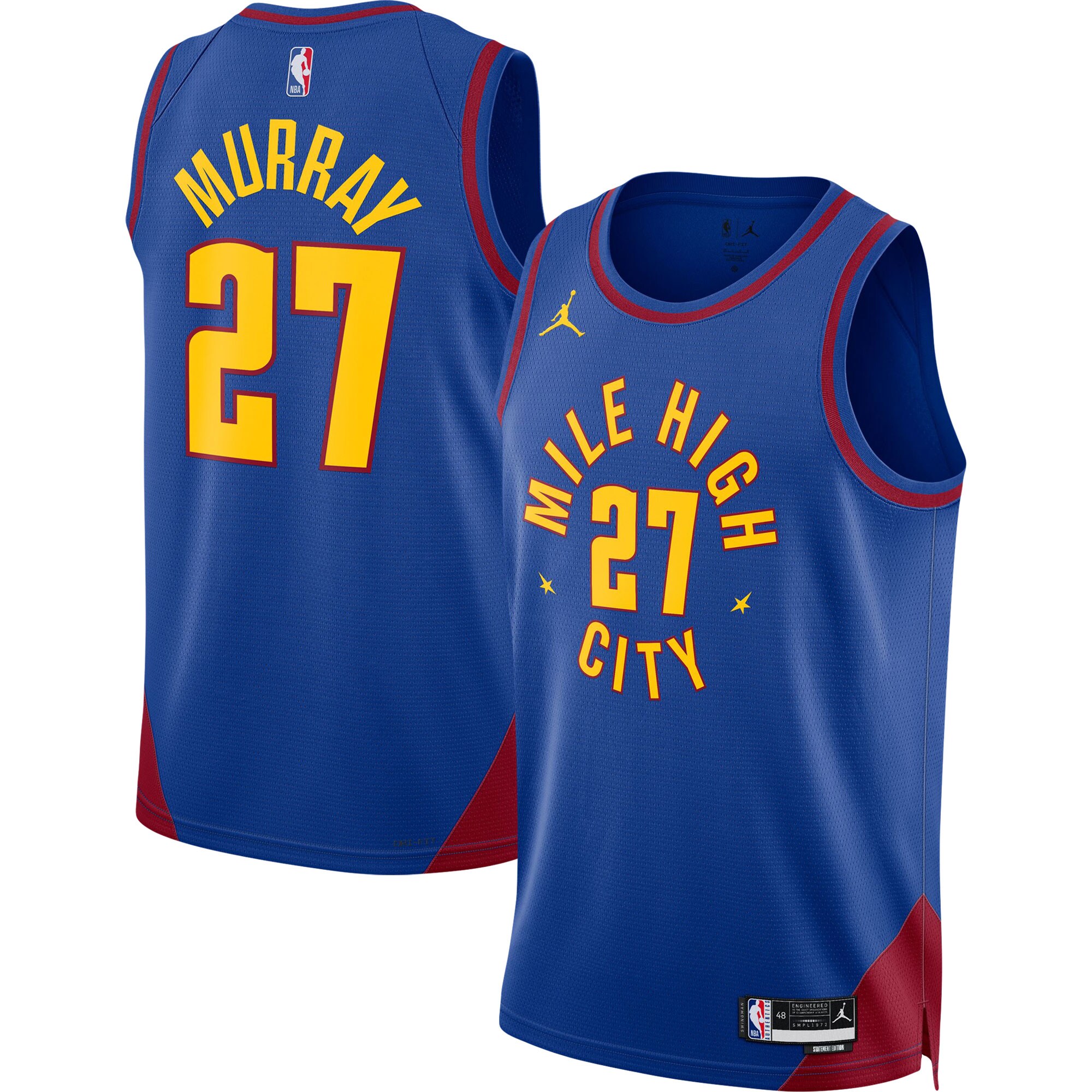 Jamal Murray Denver Nuggets Jordan Brand Unisex Swingman Jersey - Statement Edition - Blue