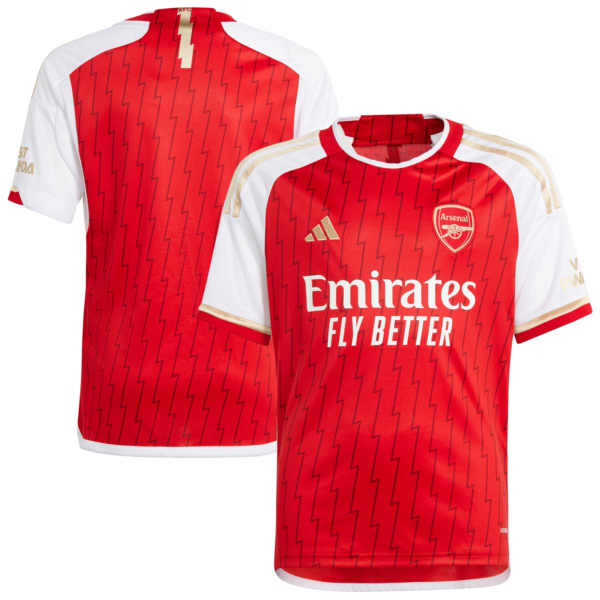 Arsenal adidas Youth 2023/24 Home Replica Jersey - Red