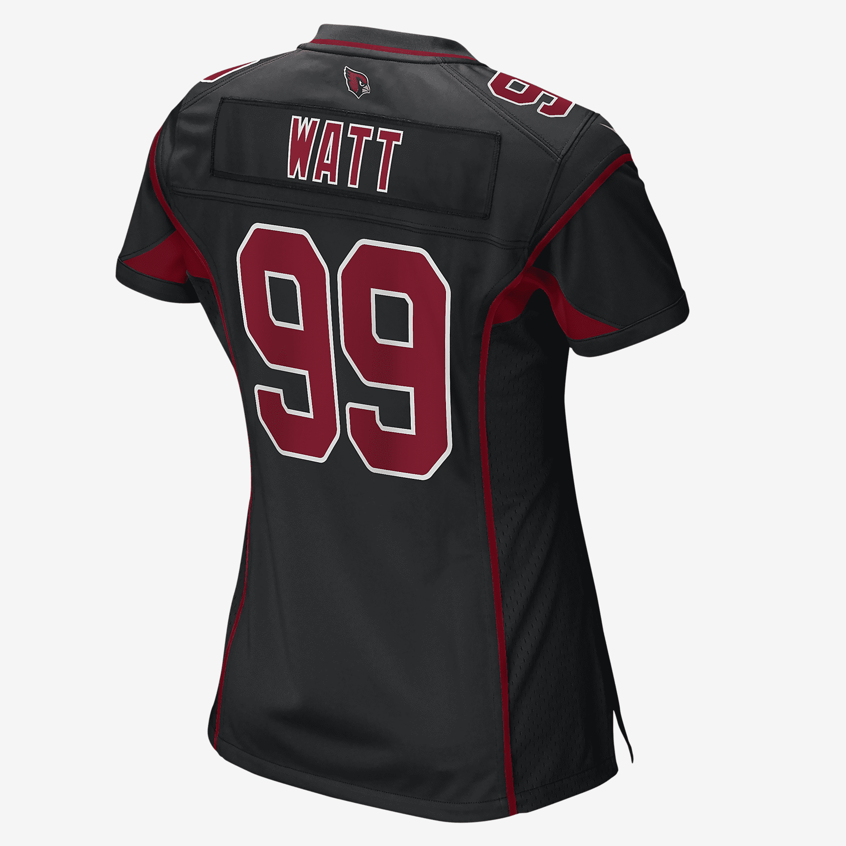 NFL Arizona Cardinals (J.J. Watt) Women's Game Football Jersey - Black