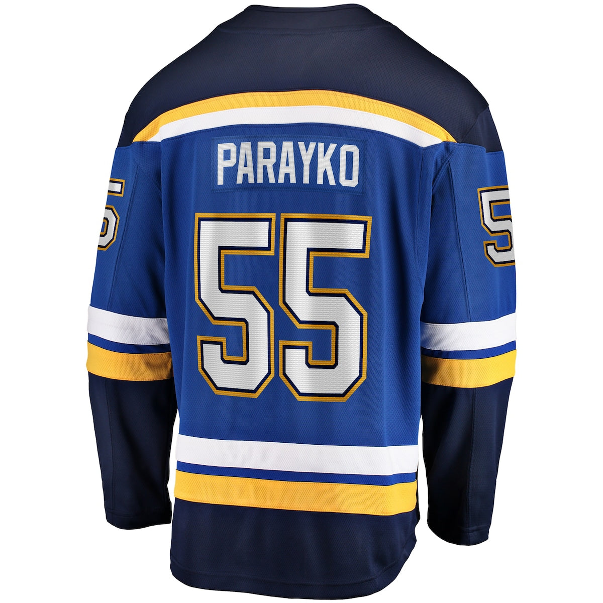 Men's Colton Parayko Fanatics Blues Breakaway Jersey - Blue