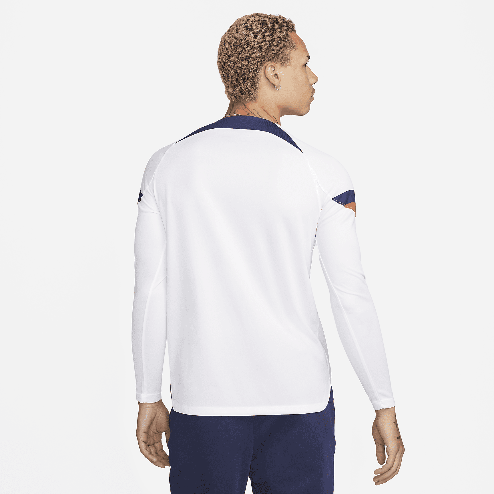 U.S. 2022/23 Stadium Home Men's Nike Dri-FIT Long-Sleeve Soccer Jersey - White/Loyal Blue