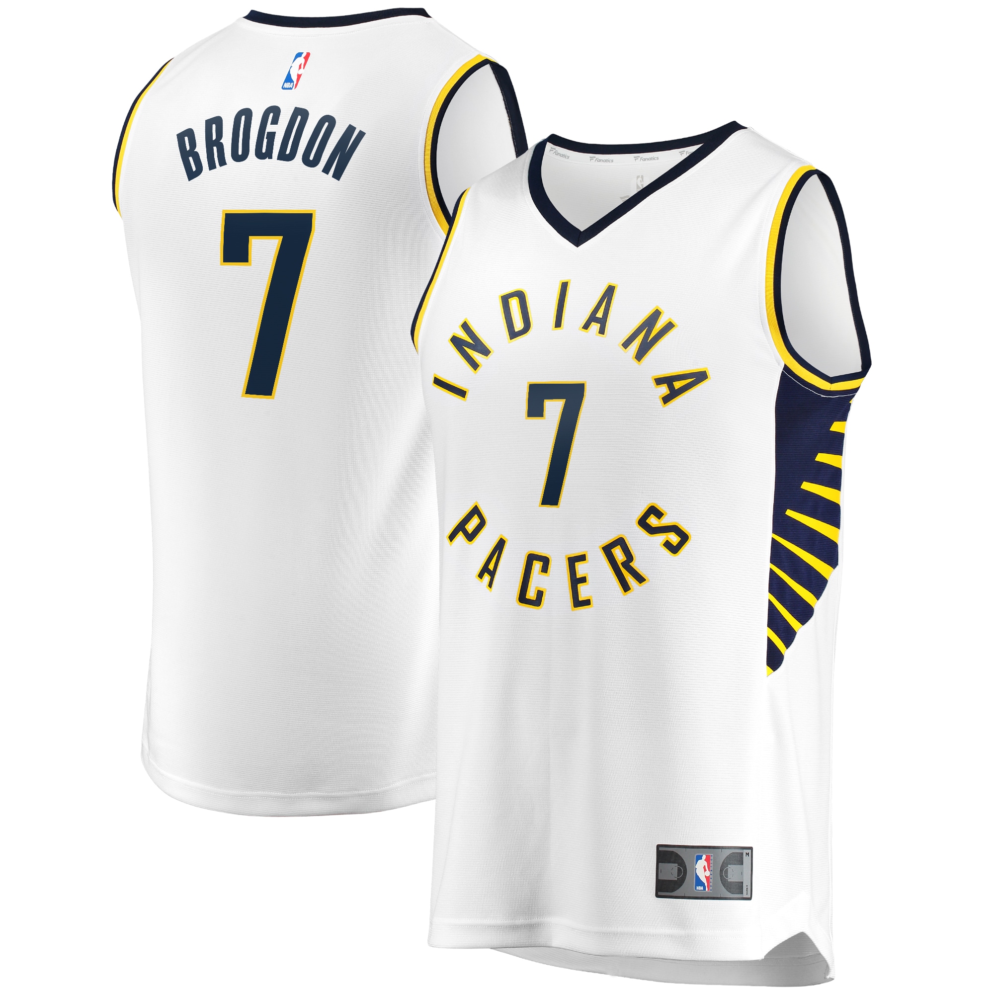 Malcolm Brogdon Indiana Pacers Fanatics Branded Fast Break Replica Jersey White - Association Edition