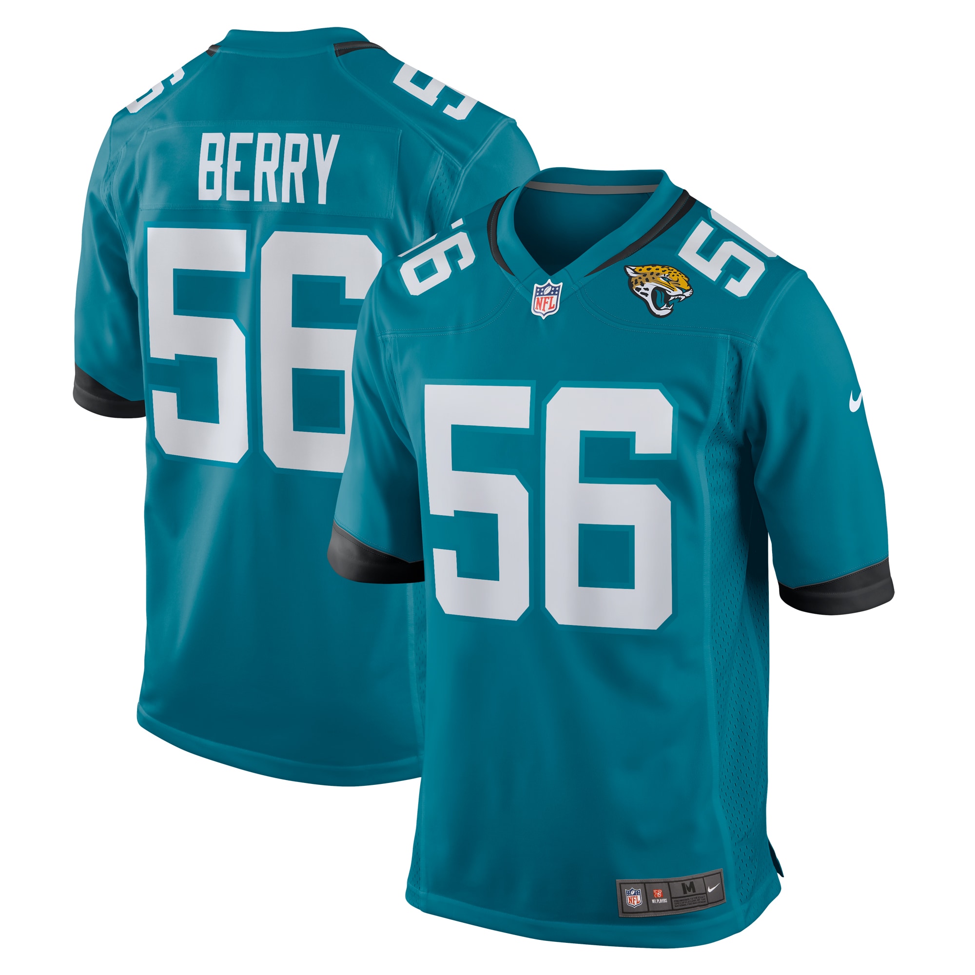 Rashod Berry Jacksonville Jaguars Nike Home Game Player Jersey - Teal