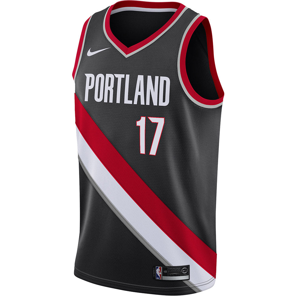 Men's Portland Trail Blazers Shaedon Sharpe Icon Edition Jersey - Black